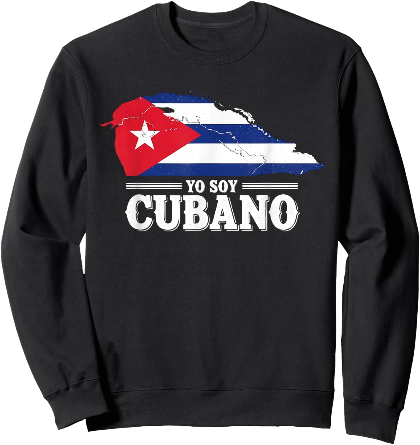 Yo Soy Cubano Cuba Flag National Pride Sweatshirt - Sweatshirt | Black