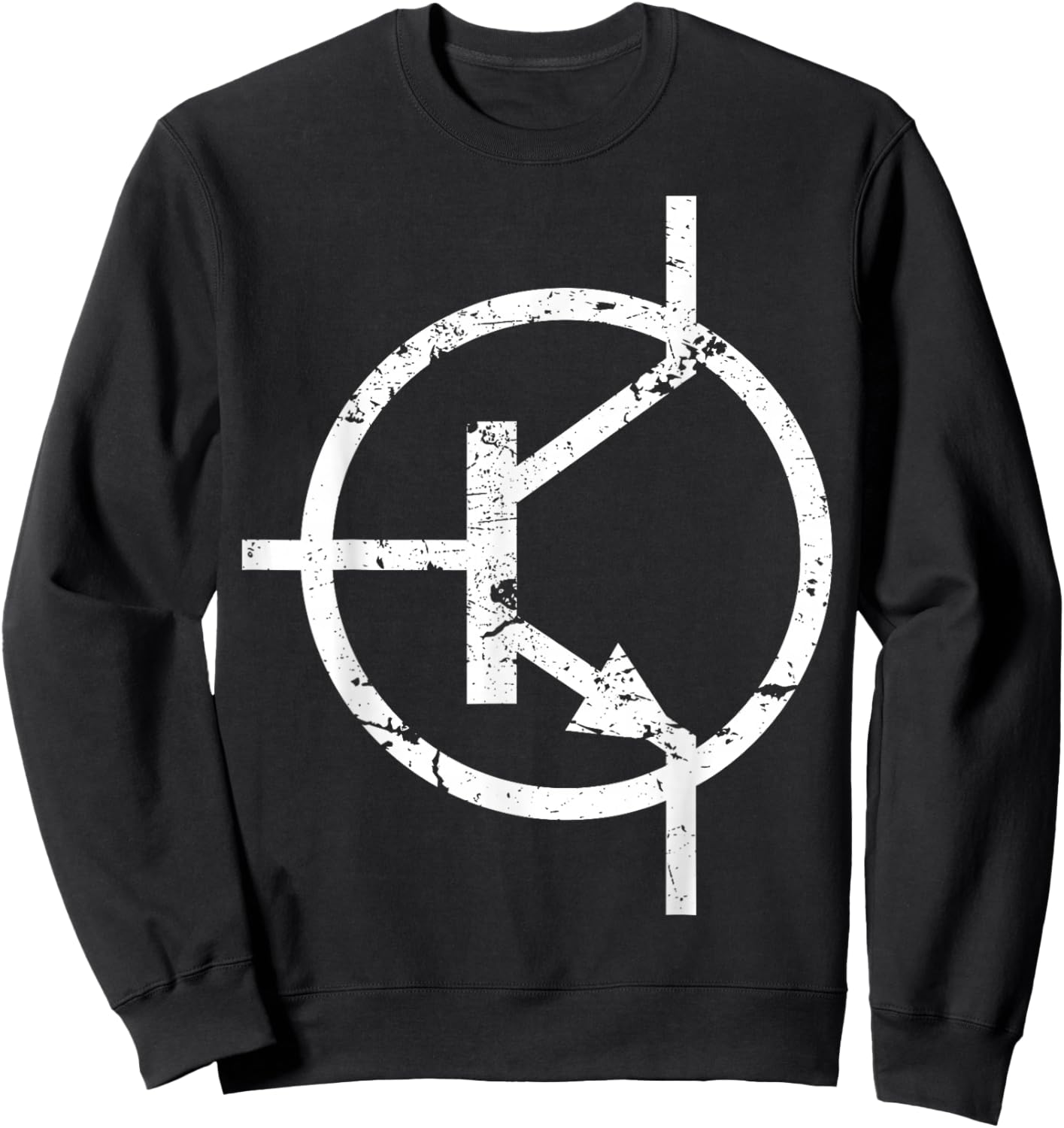 T Transistor symbol Electronic Sweatshirt - Sweatshirt | Black