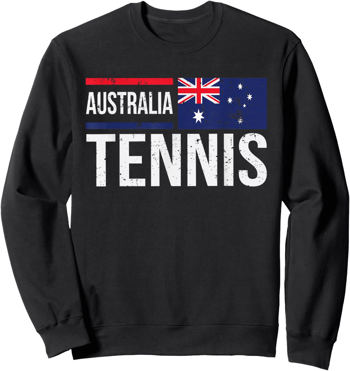 Australia Tennis Aussie Flag For Fans Players Sweatshirt - Sweatshirt | Black