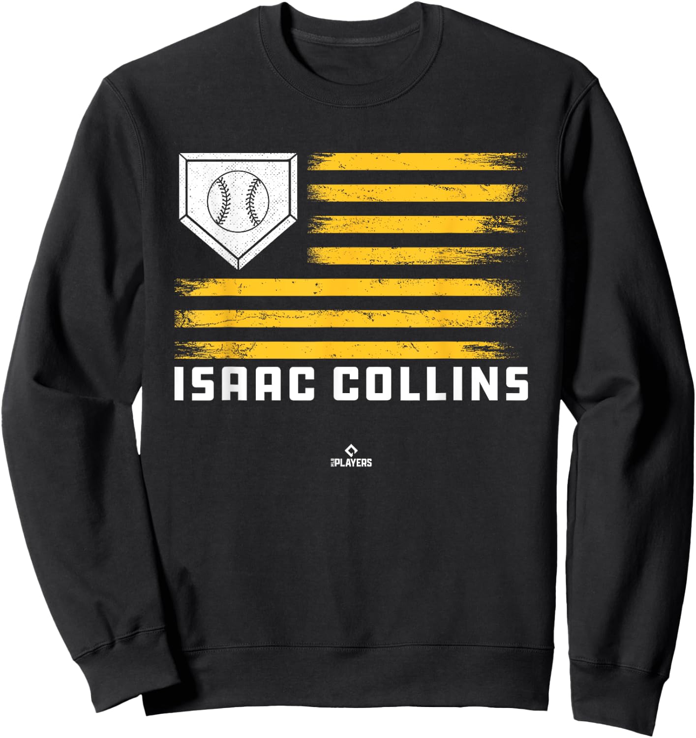 Vintage Flag Gameday Isaac Collins Prospect Baseball Fan Sweatshirt - Sweatshirt | Black