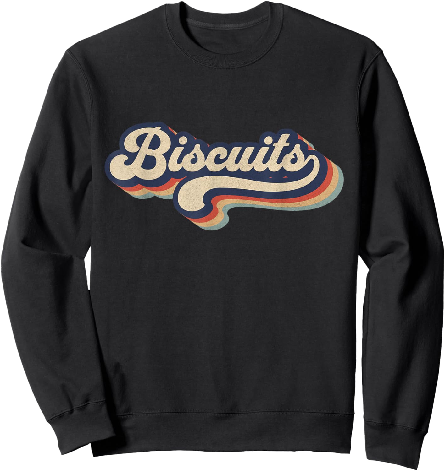 Retro Vintage Biscuits - Baking Lover Baker Biscuits Lover Sweatshirt - Sweatshirt | Black