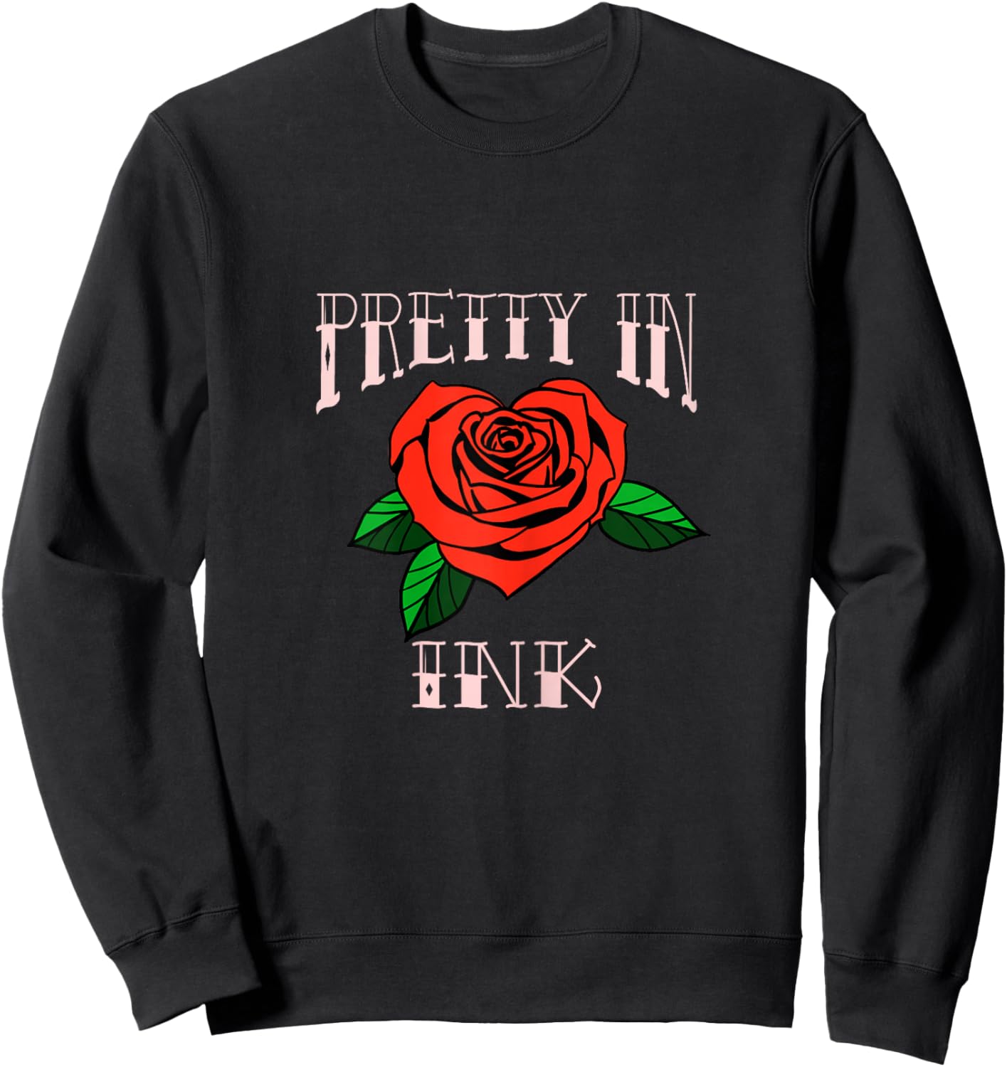 PRETTY IN INK Tattoo design Sweatshirt - Sweatshirt | Black