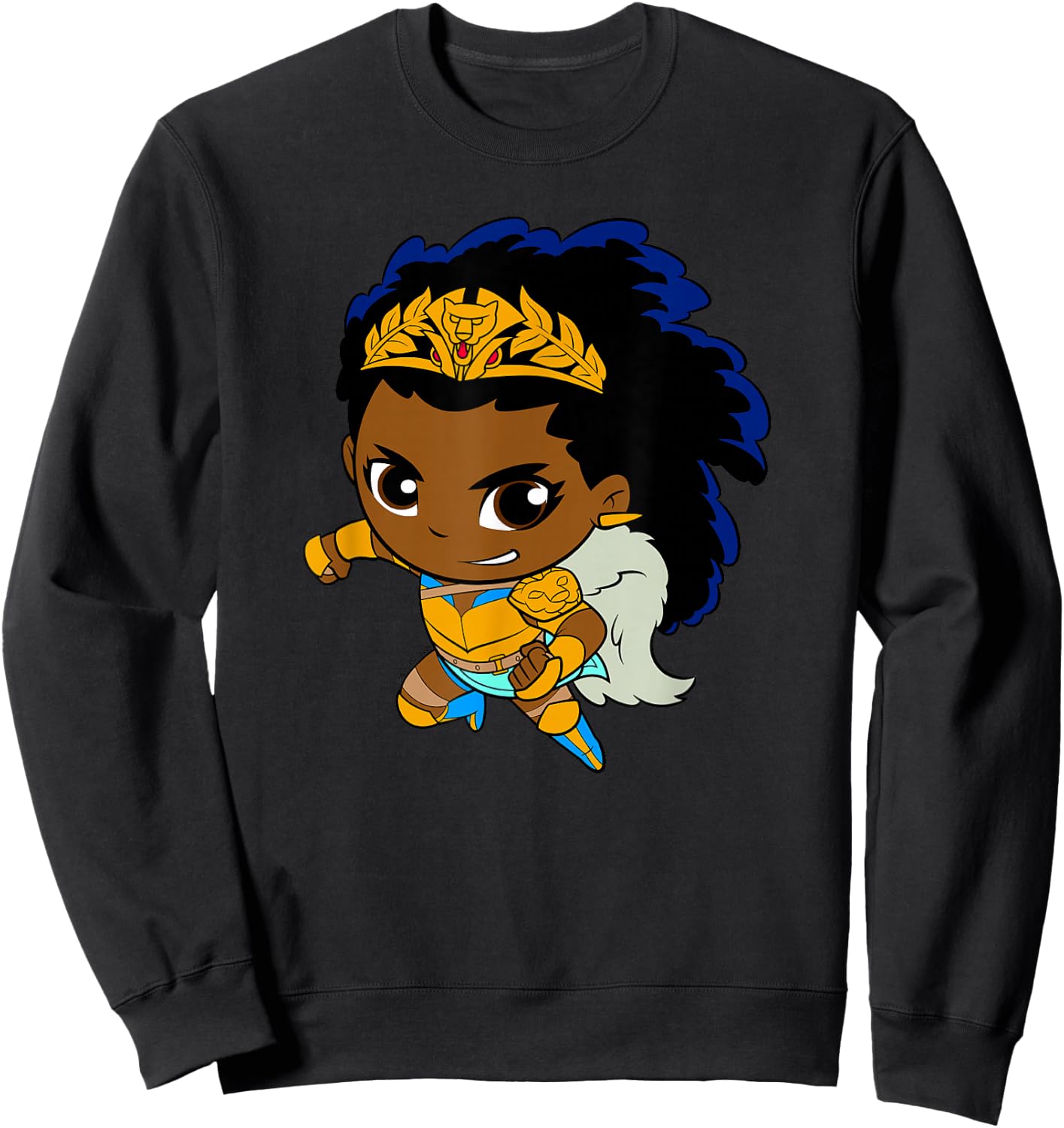 DC Super Friends Nubia Big Character Portrait Sweatshirt - Sweatshirt | Black