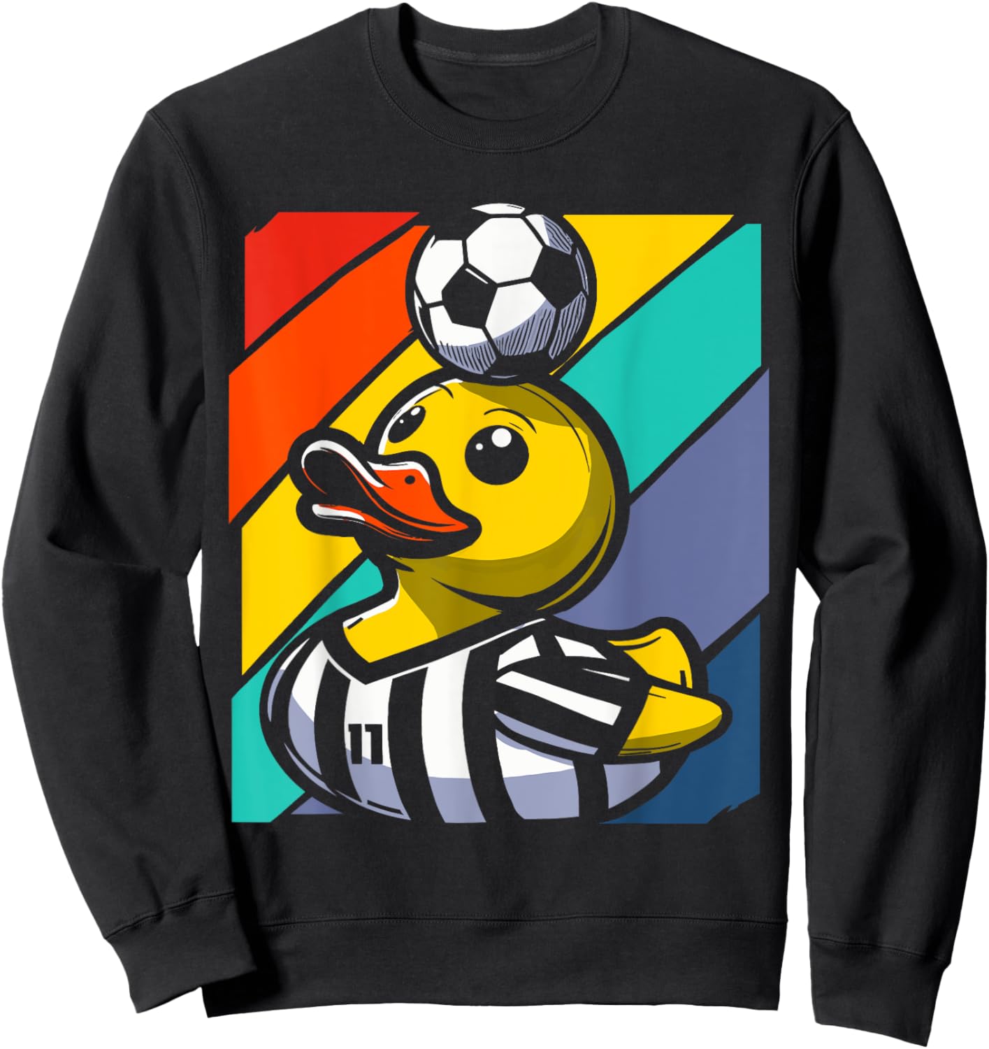 Soccer Rubber Duck Sweatshirt - Sweatshirt | Black