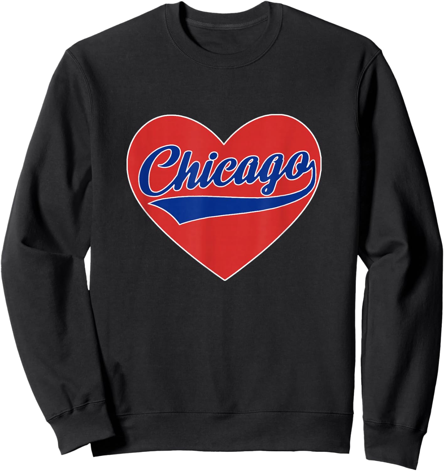 CHICAGO - Throwback Design - Classic Sweatshirt - Sweatshirt | Black