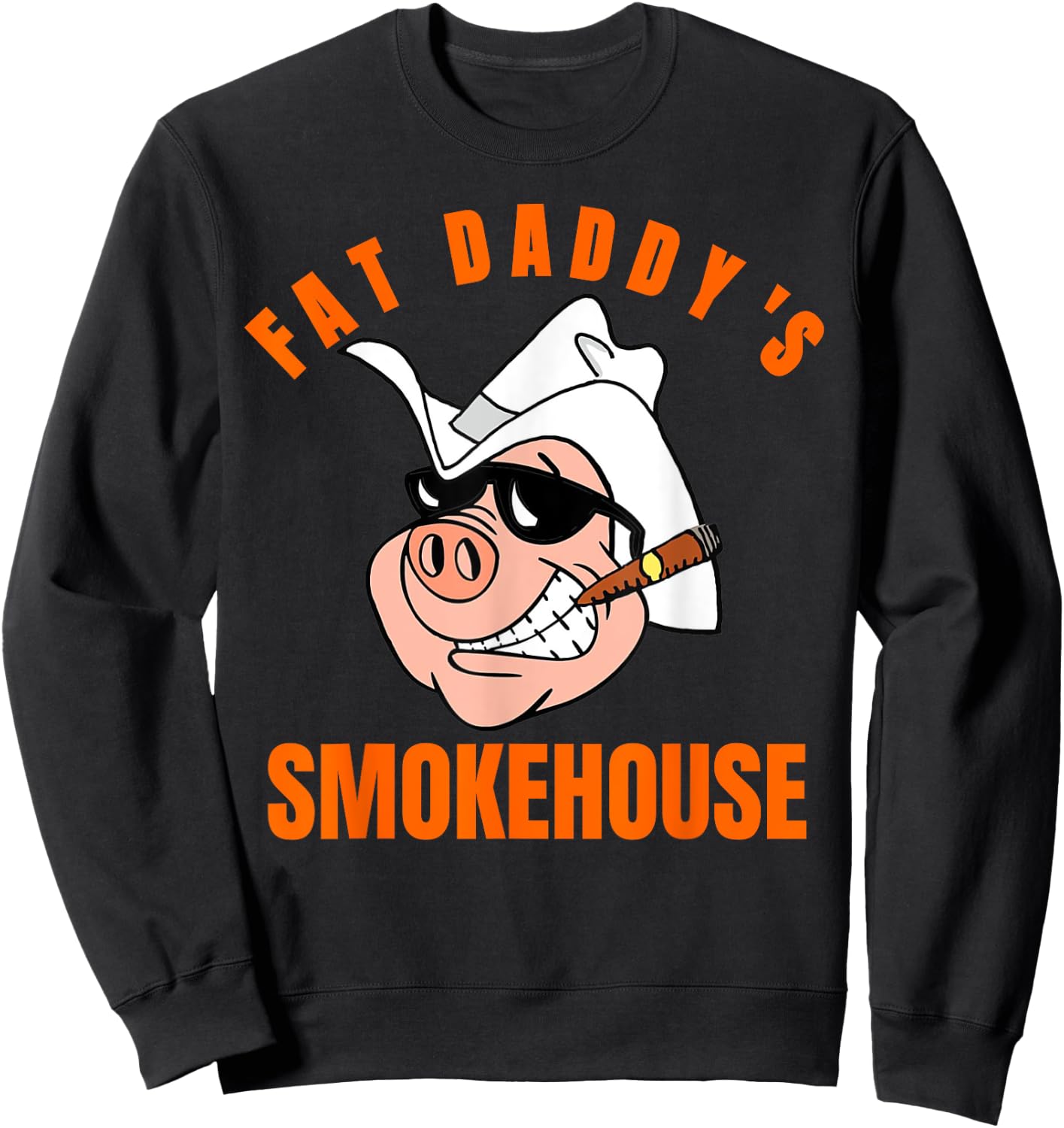 Fat Daddy's Smokehouse BBQ restaurant Souvenir Sweatshirt - Sweatshirt | Black