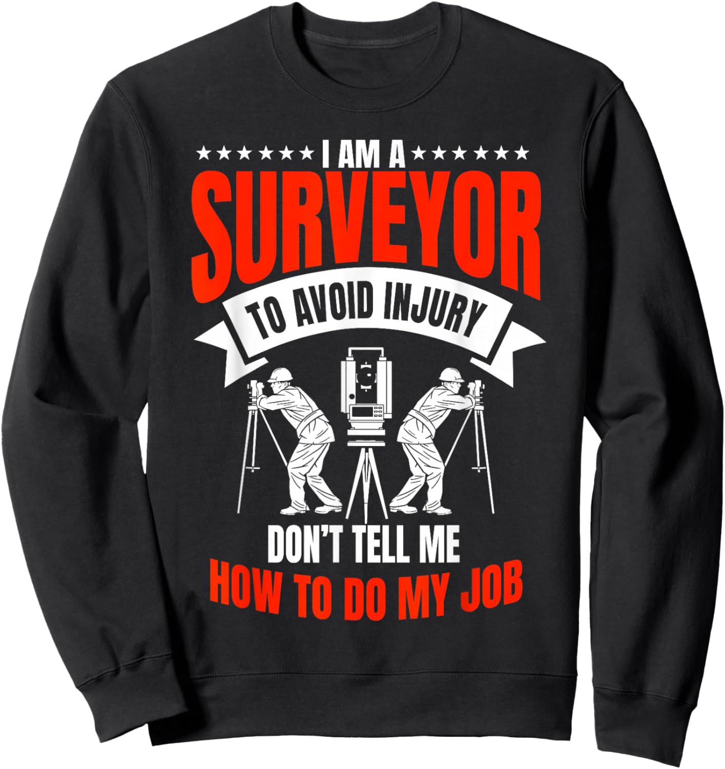 Surveyor Land Surveying Apparel -Adults Black X-Small Regular Fit Short Sleeve Cotton Land Surveyor Surveying Valuer Geodesists Cartographer Sweatshirt - Sweatshirt | Black