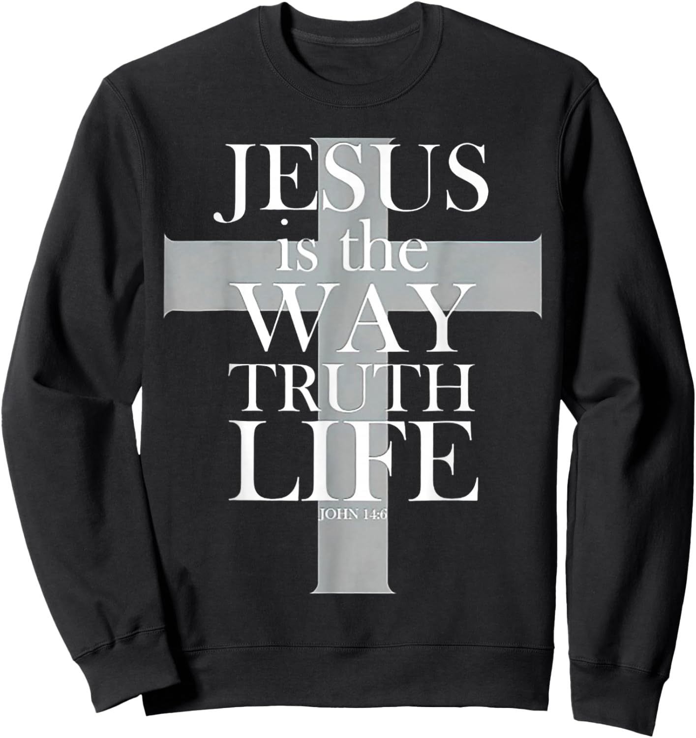 Jesus ist der Weg, Wahrheit, Leben Sweatshirt - Sweatshirt | Black