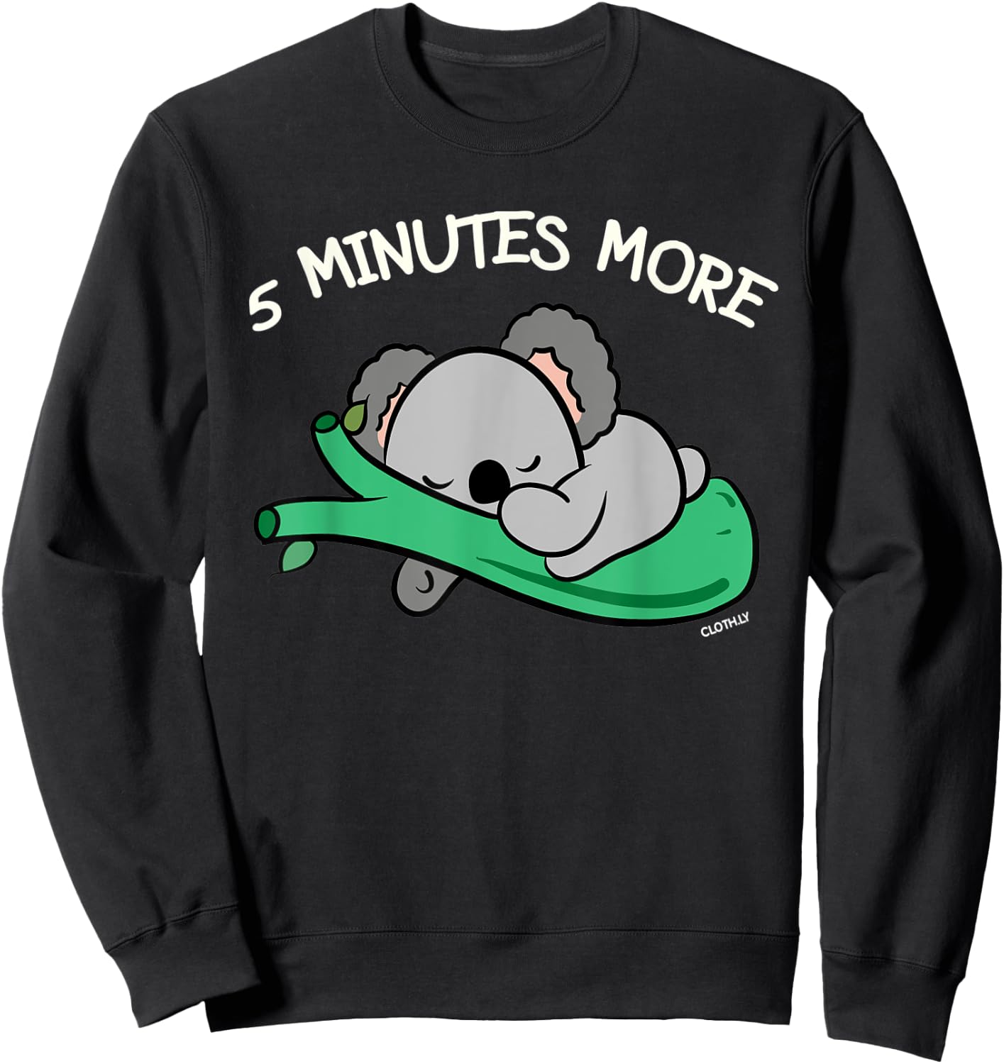 5 Minutes more Koala Bear Gift Australia Koalas Sweatshirt - Sweatshirt | Black