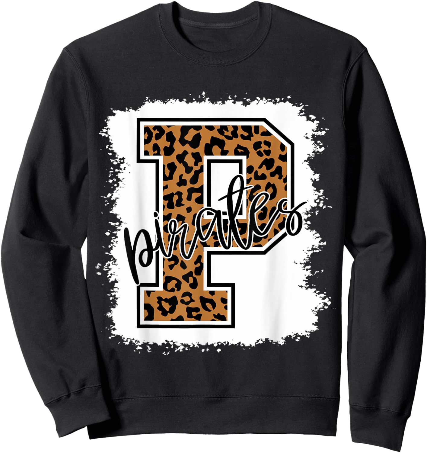 Pirates School Sports Fan Team Spirit Sweatshirt - Sweatshirt | Black
