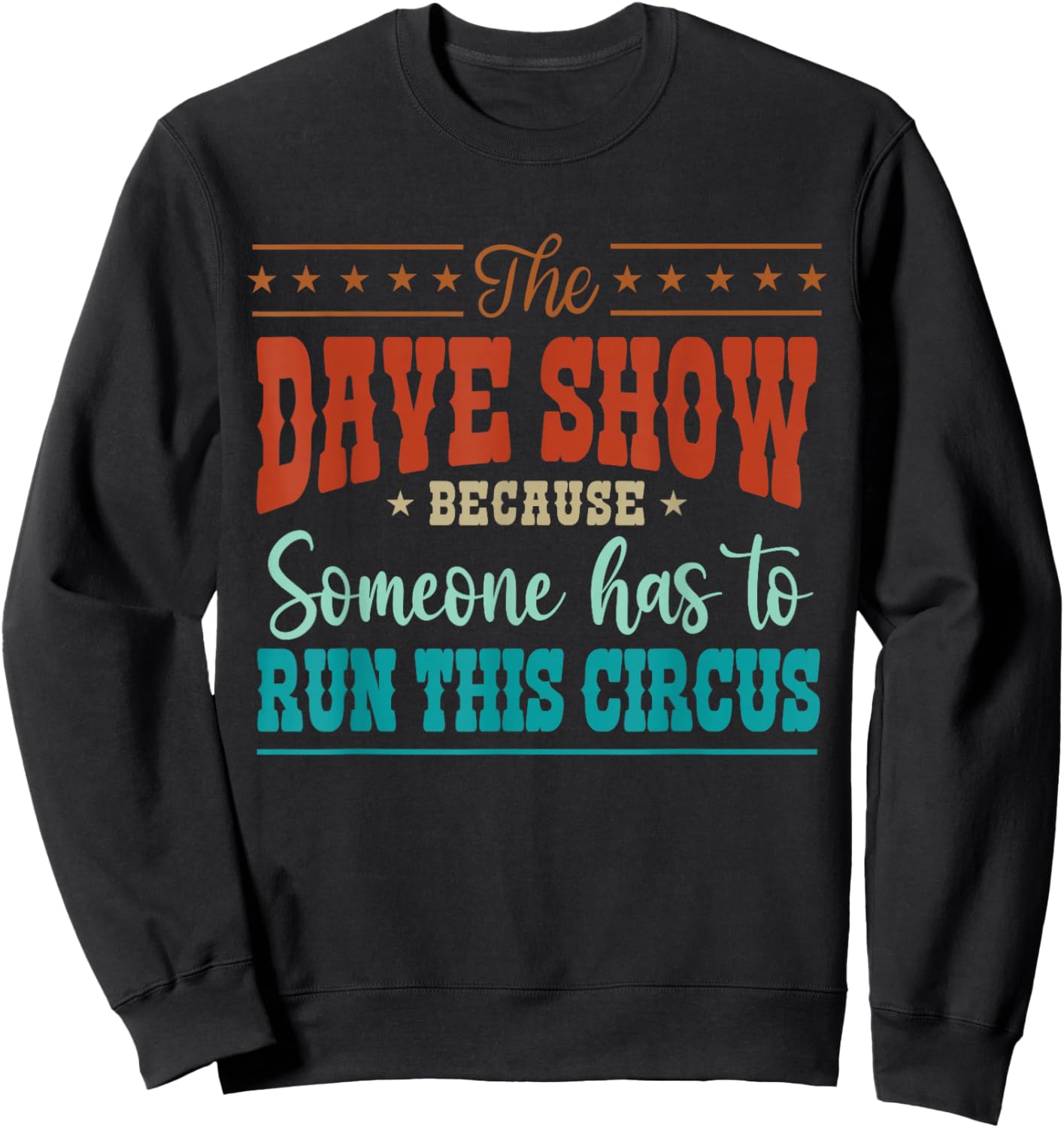 Retro Name Dave Sweatshirt - Sweatshirt | Black