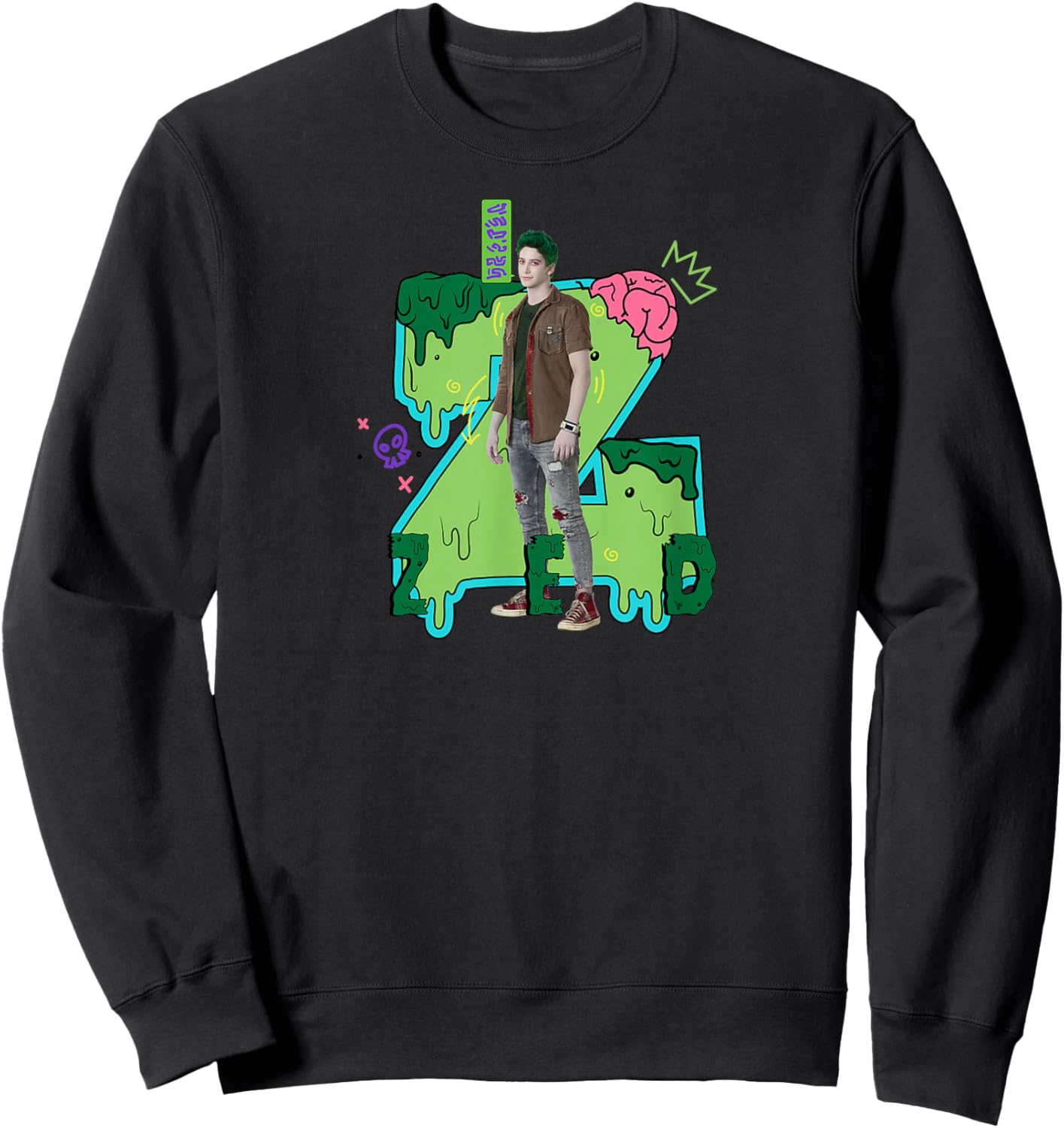 Zombies 2 - Zed Slime Z Sweatshirt - Sweatshirt | Black