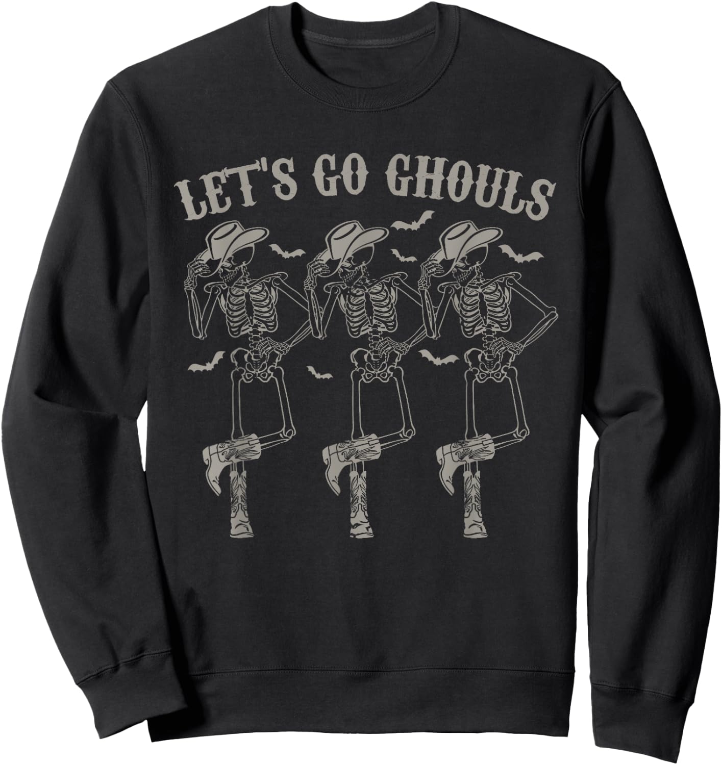 Let's Go Ghouls Skeleton Shirt Halloween Bachelorette Sweatshirt - Sweatshirt | Black