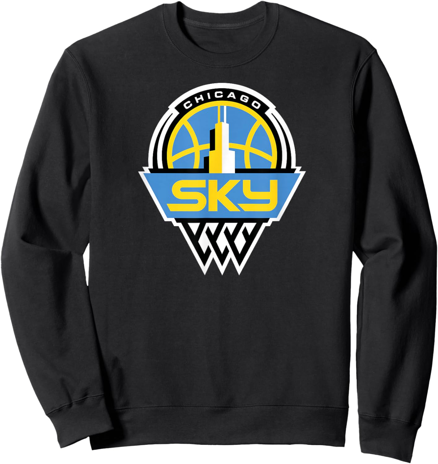 WNBA Chicago Sky Fan Base Sweatshirt - Sweatshirt | Black