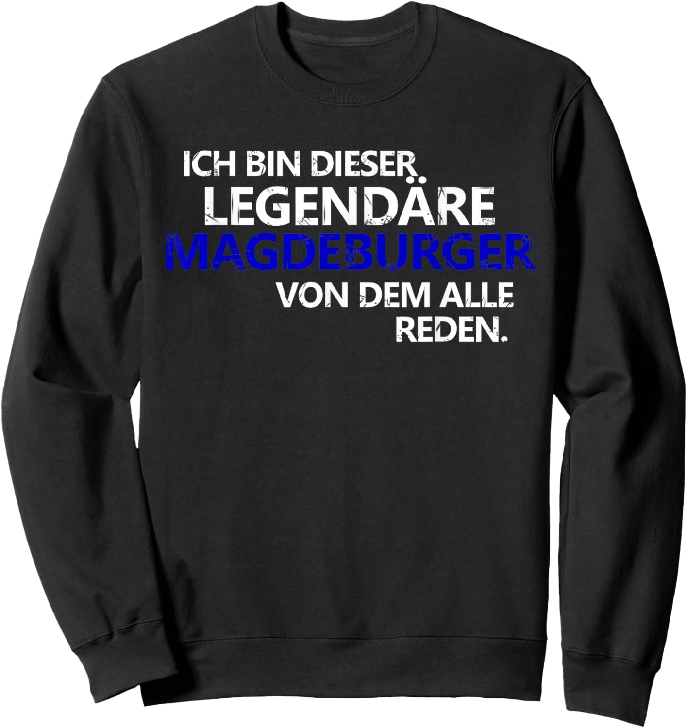 Magdeburg Legend FC Magdeburg Elbestadt Football Club Sweatshirt - Sweatshirt | Black