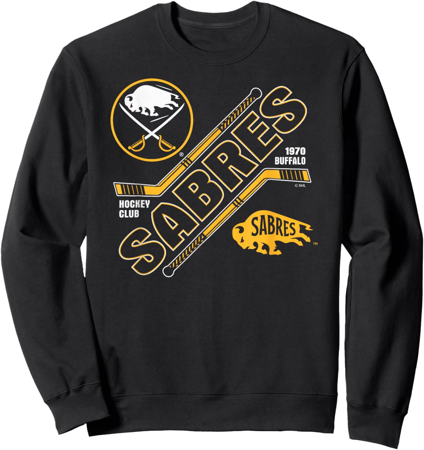 Buffalo Sabres Force Royal Blue Officially Licensed Sweatshirt - Sweatshirt | Black