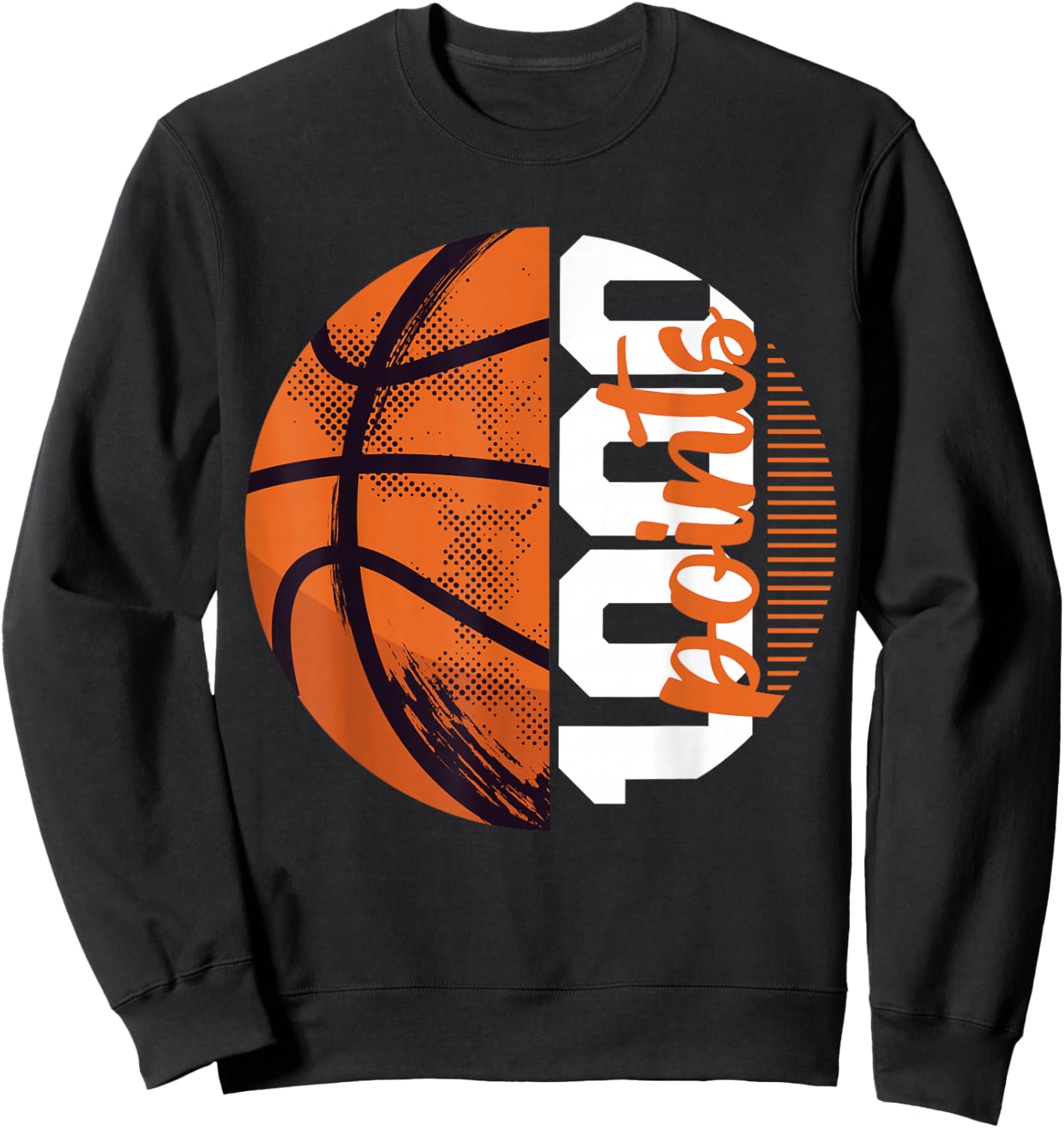 1000 Points Basketball Scorer High School Basketball Player Sweatshirt - Sweatshirt | Black