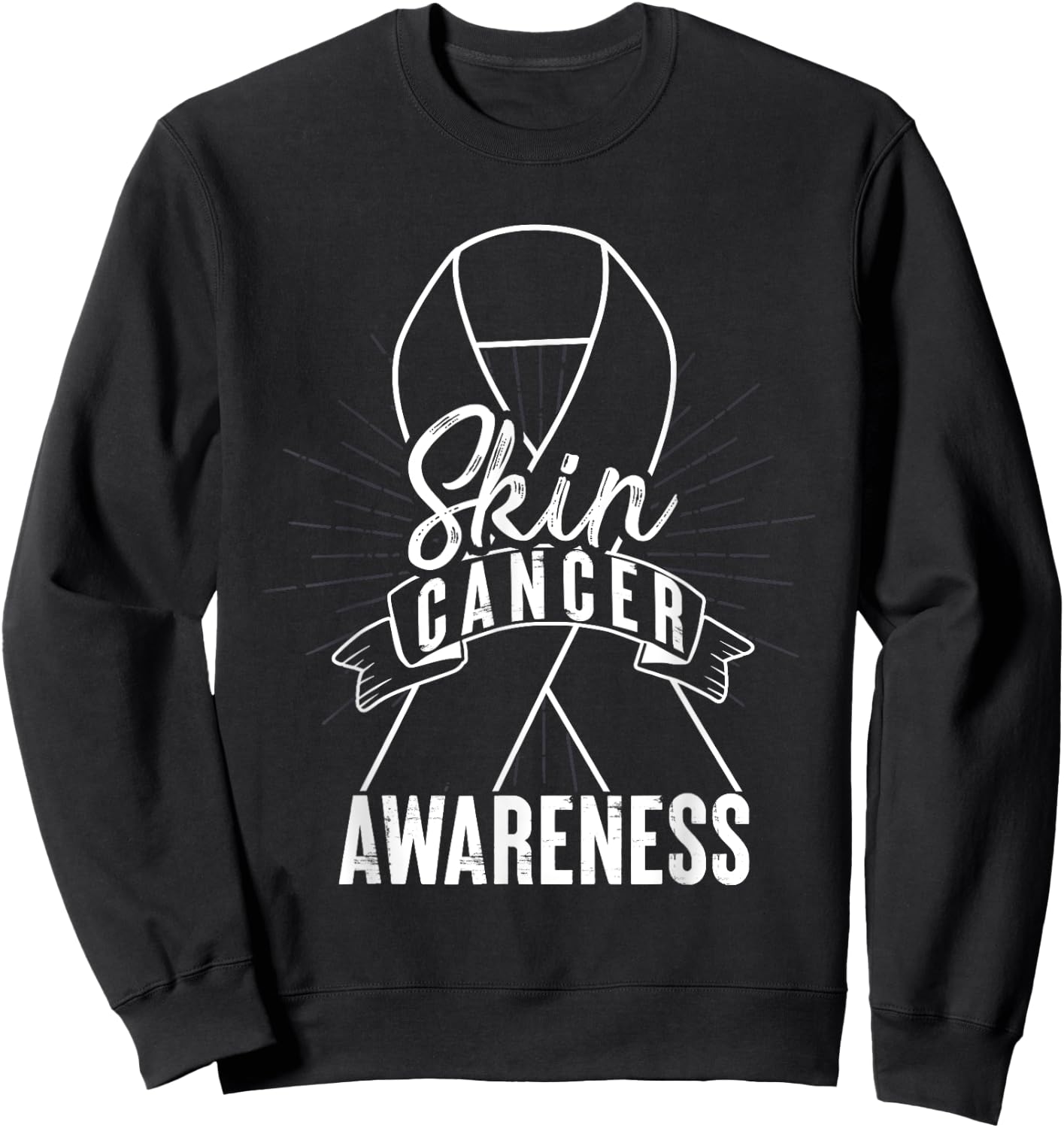 Skin Cancer Awareness Sweatshirt - Sweatshirt | Black