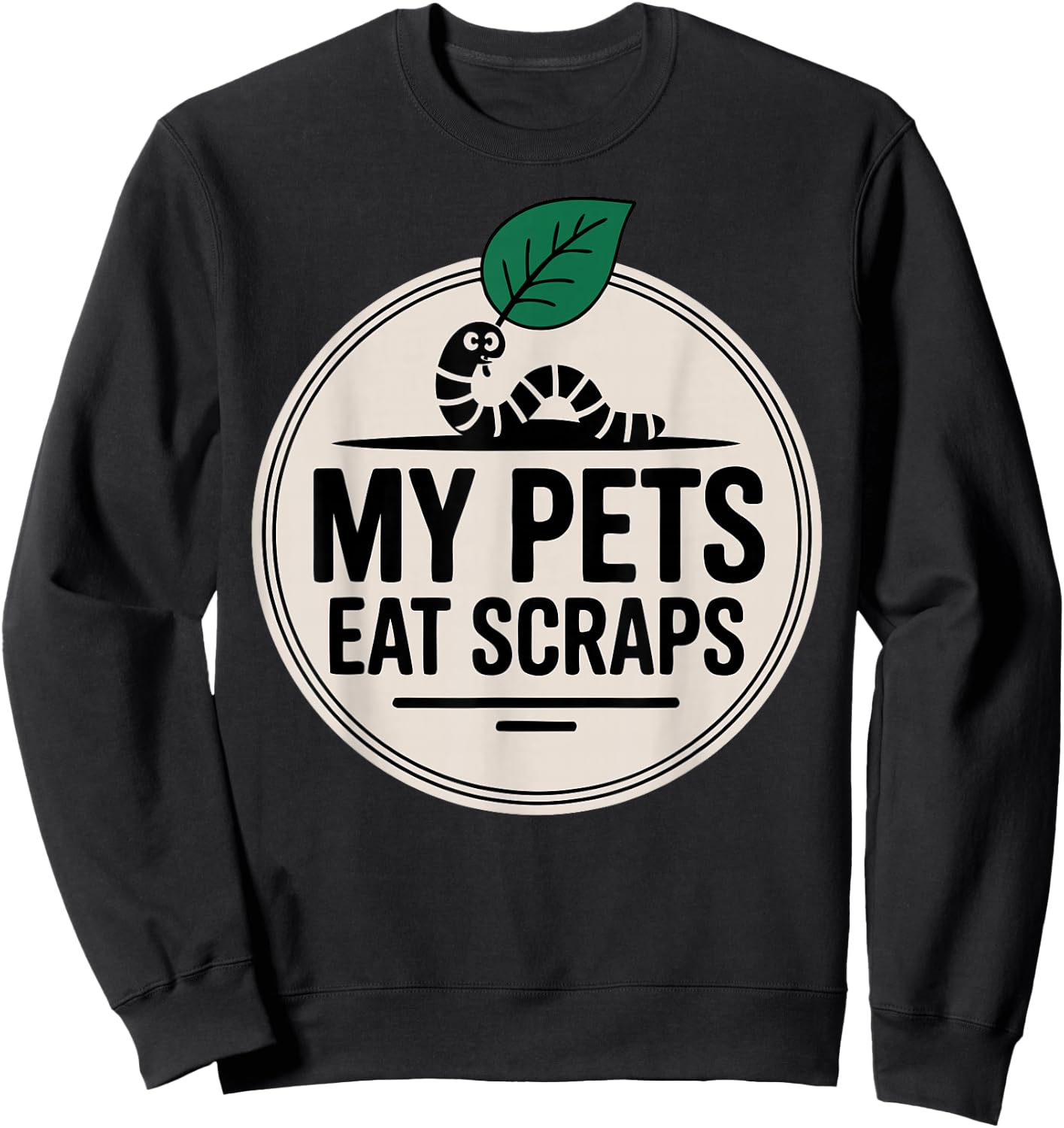 Funny Worm Composter Vermicomposting Earthworms Sweatshirt - Sweatshirt | Black