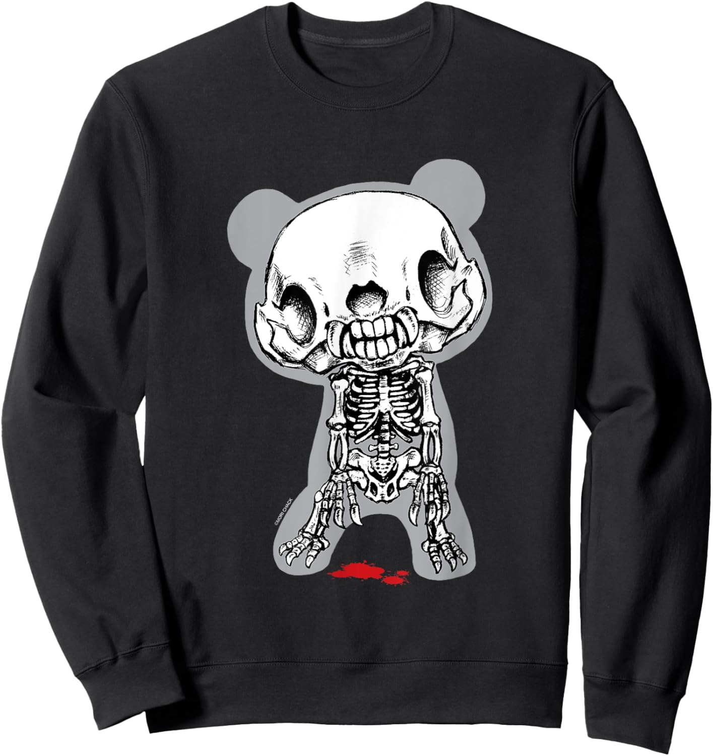 Gloomy Bear The Naughty Grizzly Skeleton Anime Manga Sweatshirt - Sweatshirt | Black