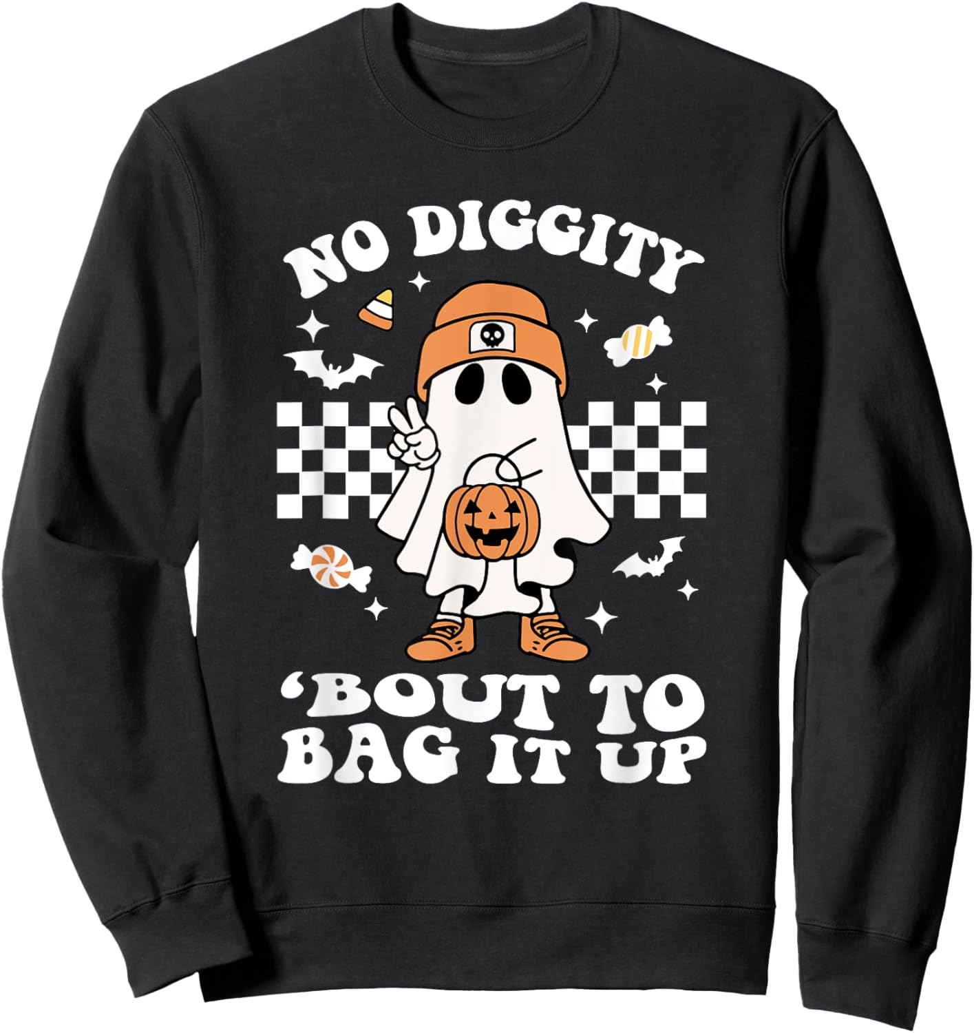 No Diggity 'Bout To Bag It Up Sweatshirt - Sweatshirt | Black