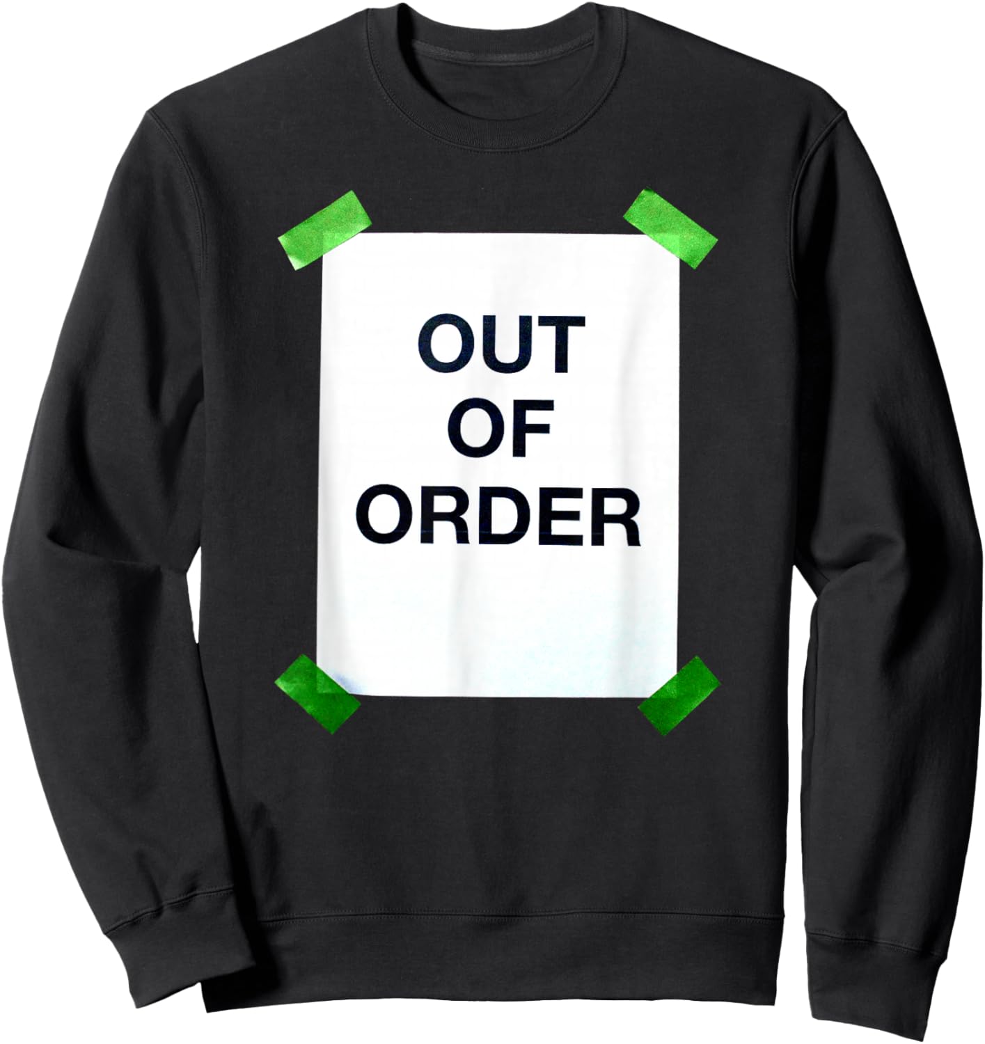 Out of Order Sweatshirt - Sweatshirt | Black