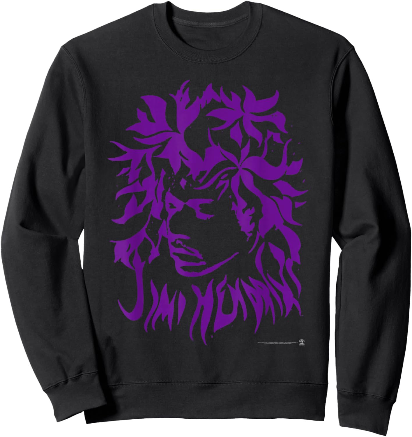 Jimi Hendrix Flower Head , Yellow, S Sweatshirt - Sweatshirt | Black