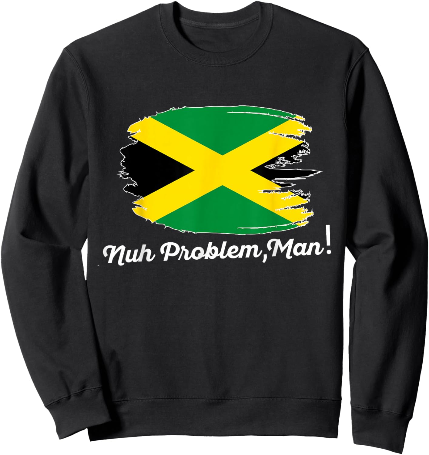 Jamaica Flag Souvenir Jamaican Vintage Men Women Boy Girls Sweatshirt - Sweatshirt | Black