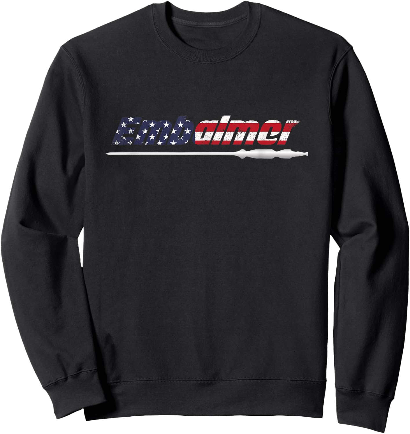 American Flag Embalmer Mortician Funeral Death Corpse Gift Sweatshirt - Sweatshirt | Black