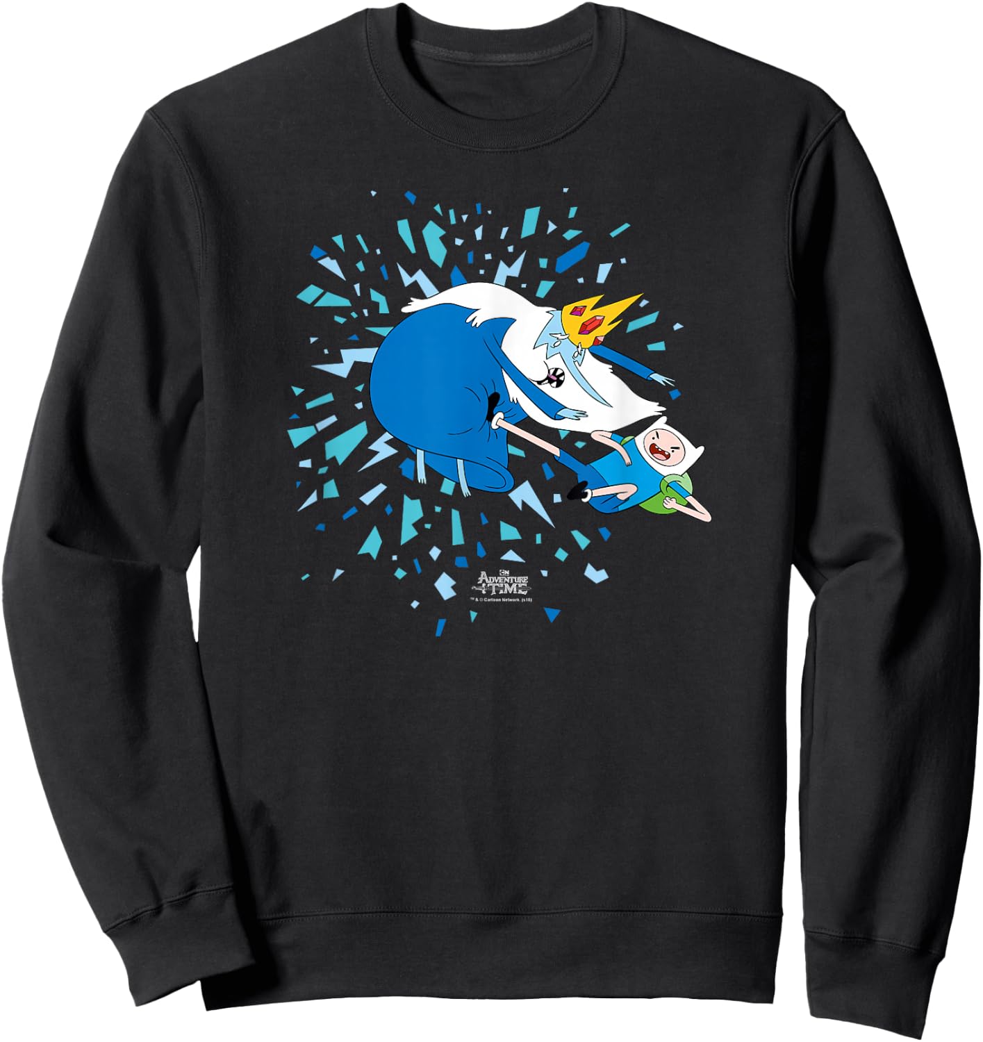 Adventure Time Ice Battle Sweatshirt - Sweatshirt | Black