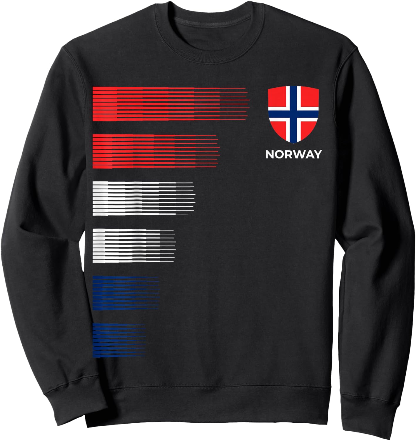 Norway Football Jersey - Norwegian Football Sweatshirt - Sweatshirt | Black