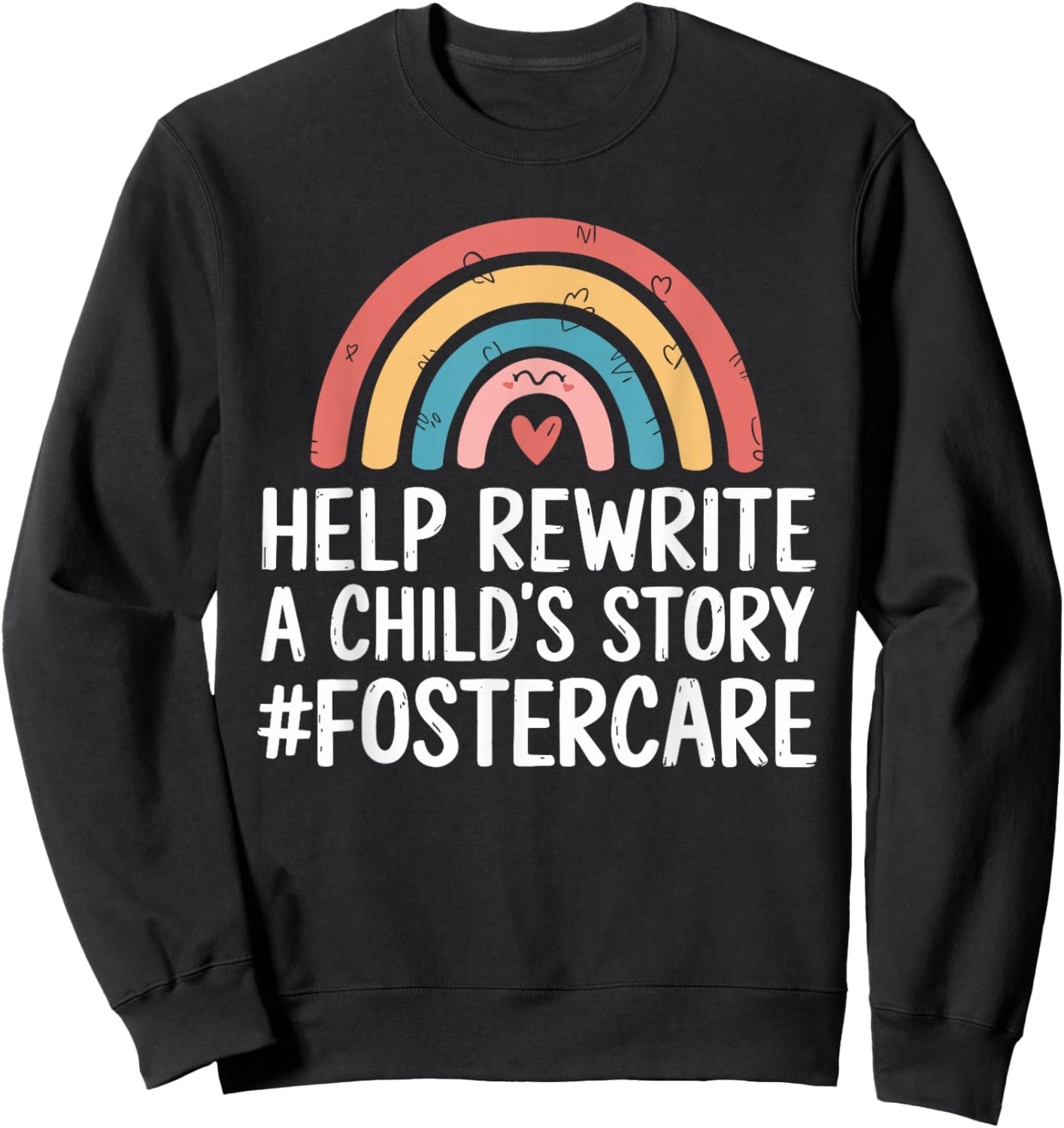 Foster Care Design for Foster Parents Foster Mom and Dad Sweatshirt - Sweatshirt | Black