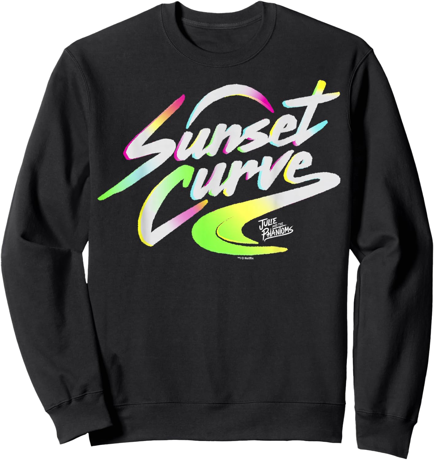 Julie And The Phantoms Sunset Curve Logo Sweatshirt - Sweatshirt | Black