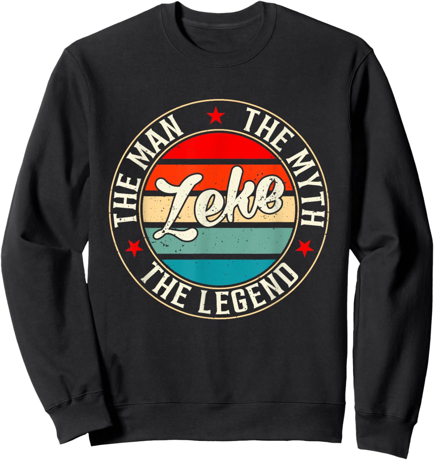 ZEKE The Man The Myth The Legend Shirt Funny Personalized Sweatshirt - Sweatshirt | Black