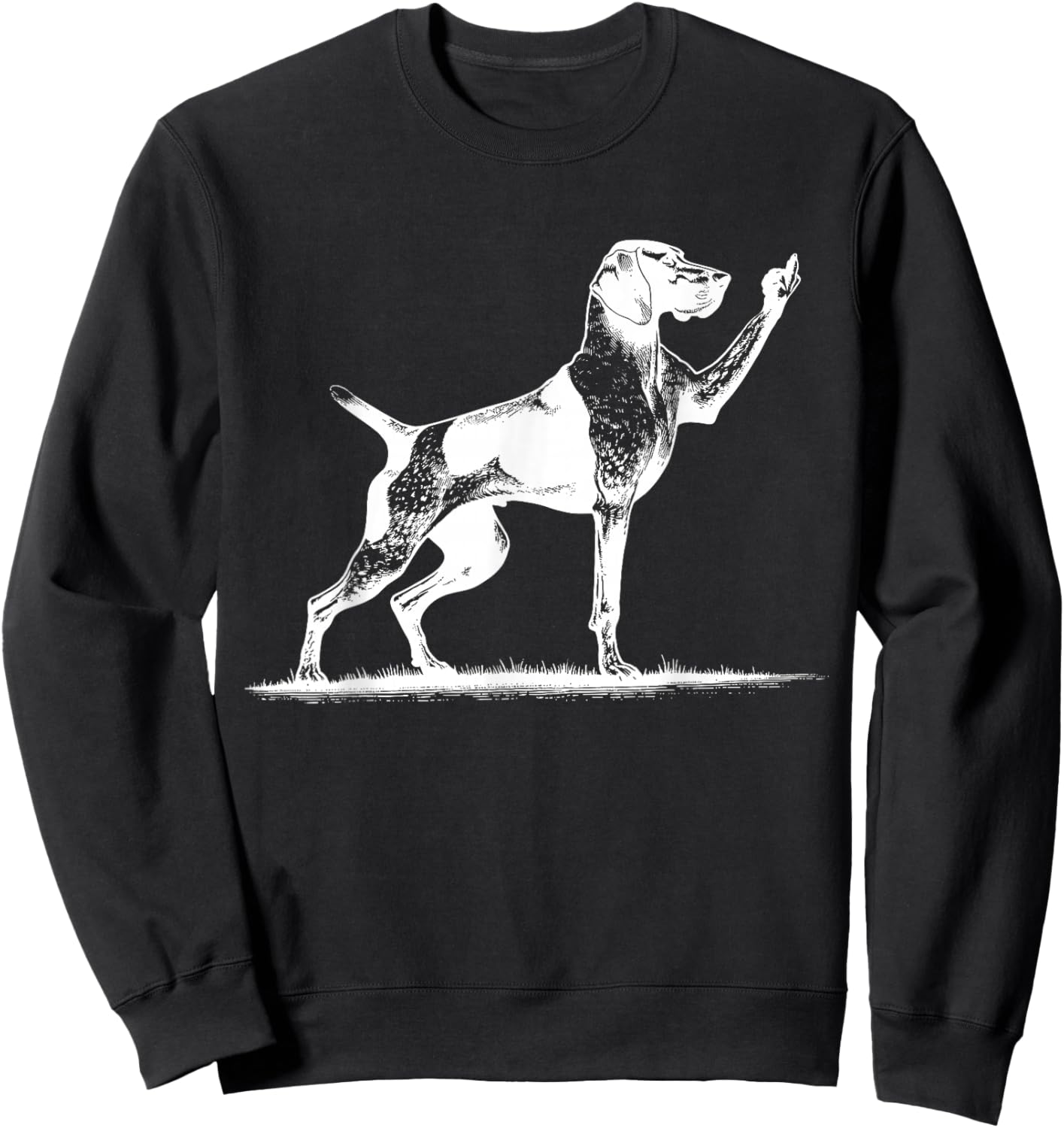 Rude Pointer Dog Asshole German Shorthaired Pointer Dog Sweatshirt - Sweatshirt | Black
