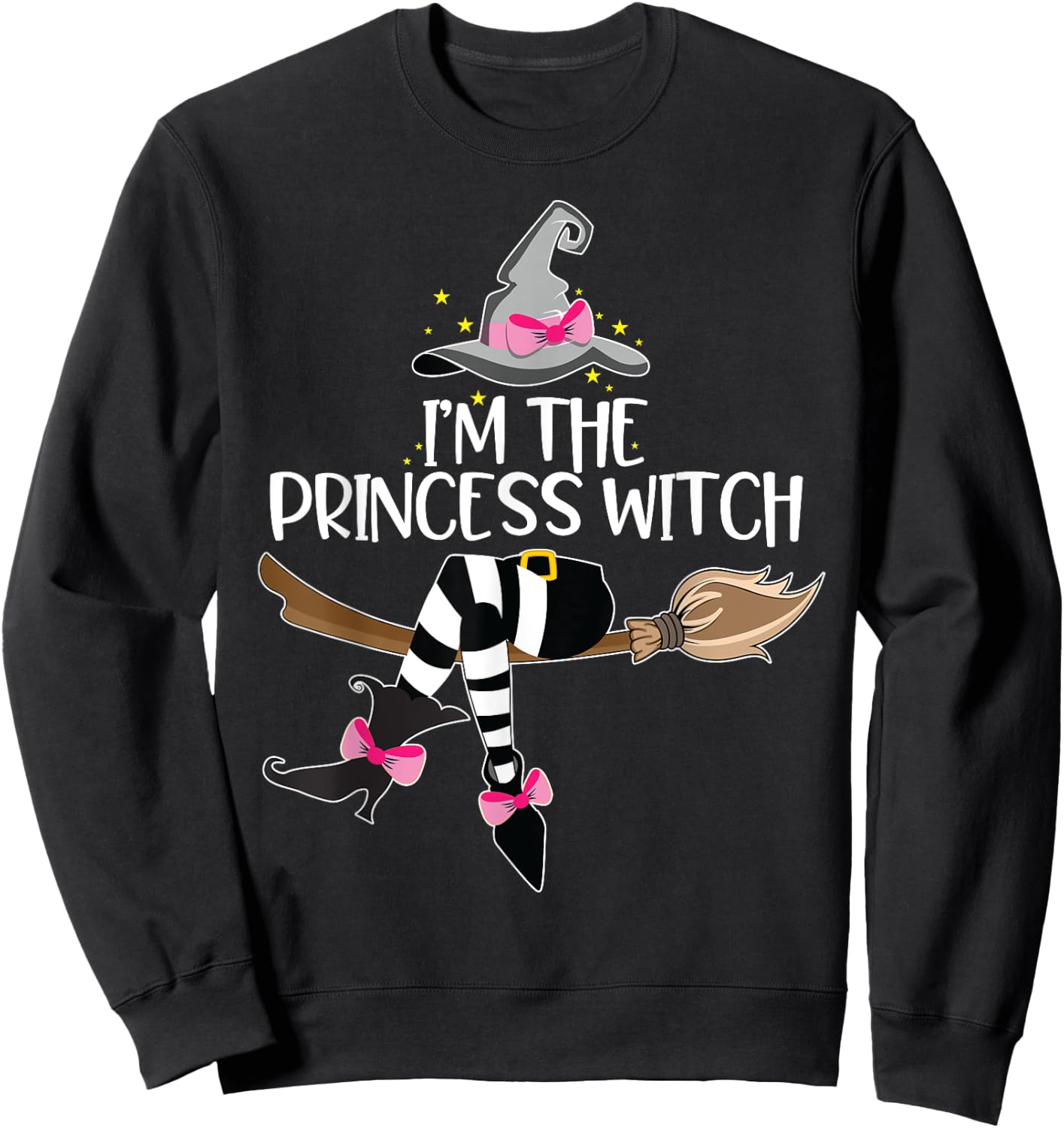 Im the Princess Witch Halloween Matching Group Costume Sweatshirt - Sweatshirt | Black