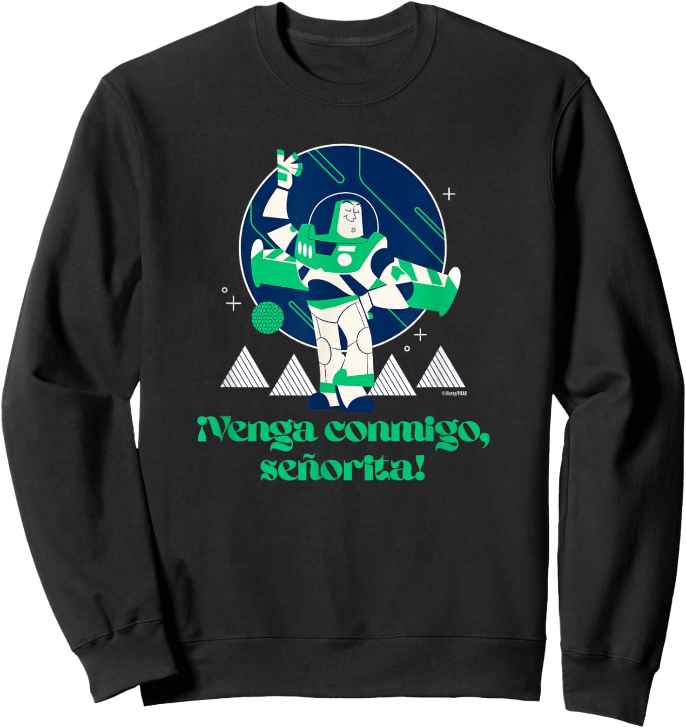 Disney and Pixar’s Toy Story Buzz Lightyear Spanish Mode Sweatshirt - Sweatshirt | Black