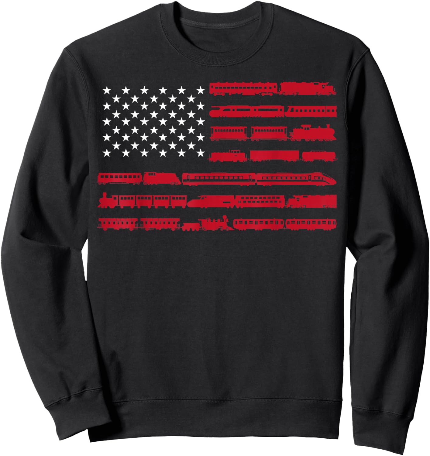 Funny Train Collector Gift Adults Conductor Model Railroad Small Sweatshirt - Sweatshirt | Black