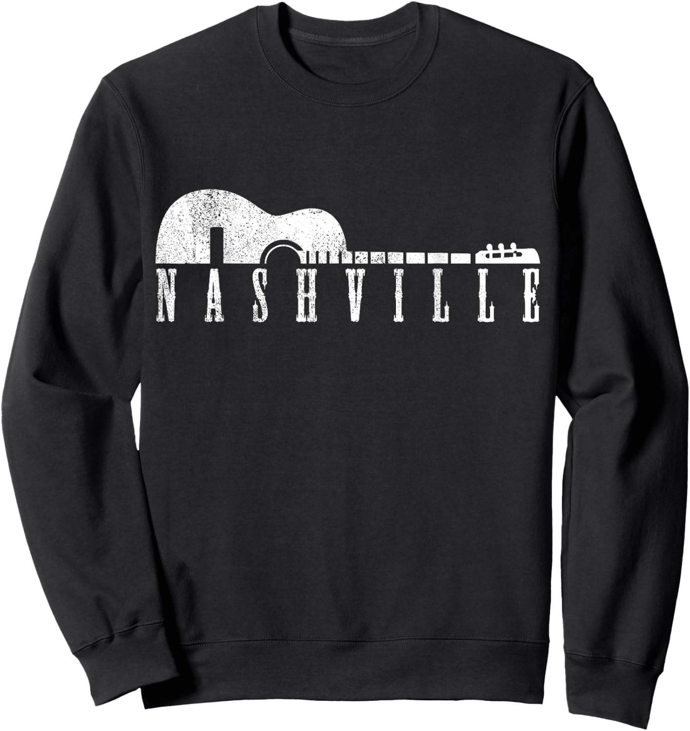 Nashville Tennessee Country Music City USA Country Music Sweatshirt - Sweatshirt | Black