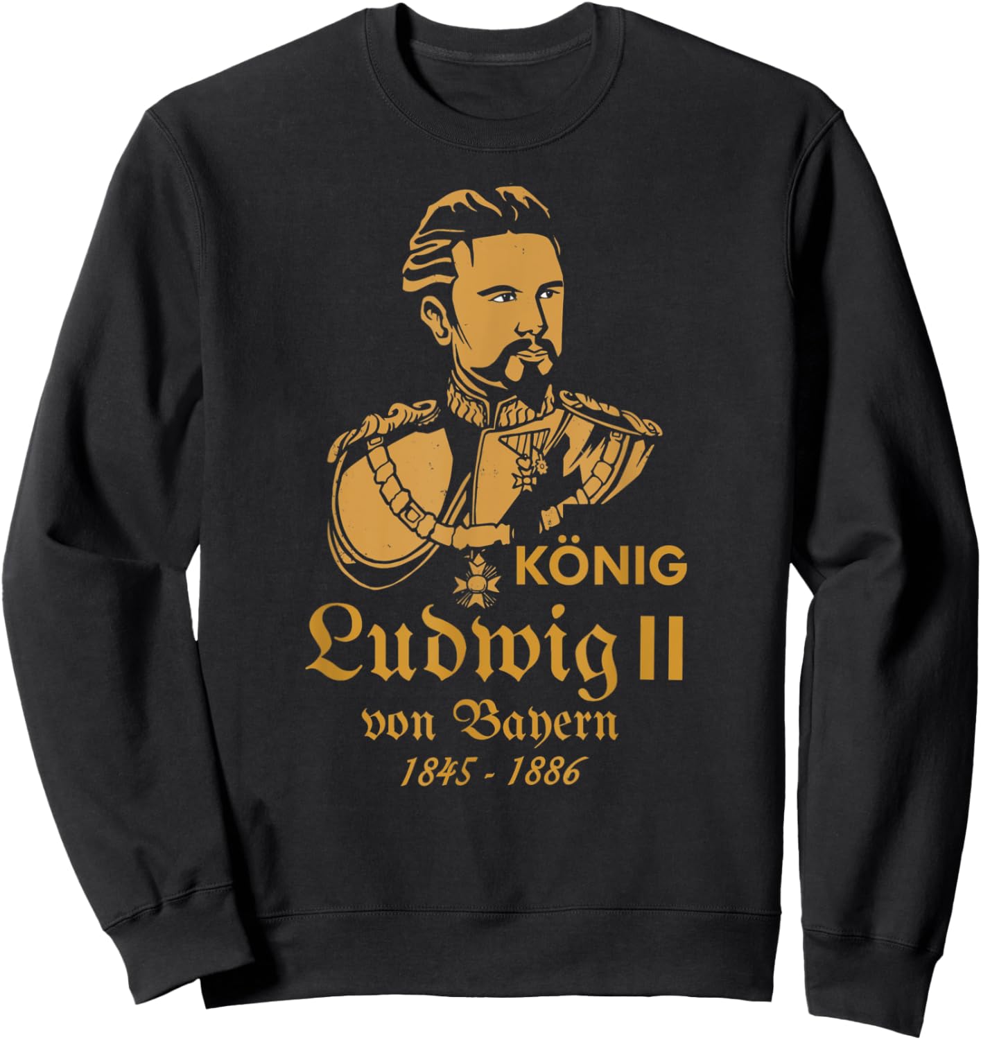 King Ludwig of Bavaria Sweatshirt - Sweatshirt | Black