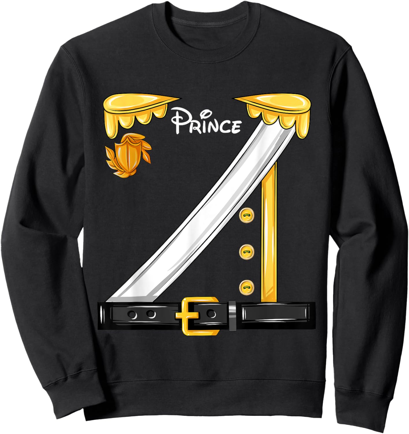 Prince Charming Costume Halloween Matching Party Charming Sweatshirt - Sweatshirt | Black