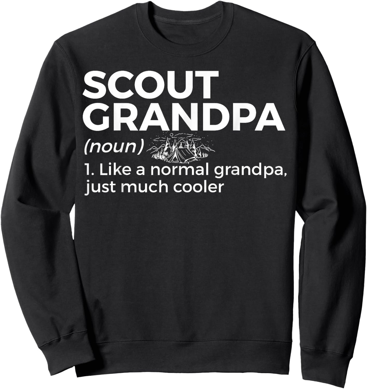 Scouting Funny Scout Grandpa Definition Sweatshirt - Sweatshirt | Black