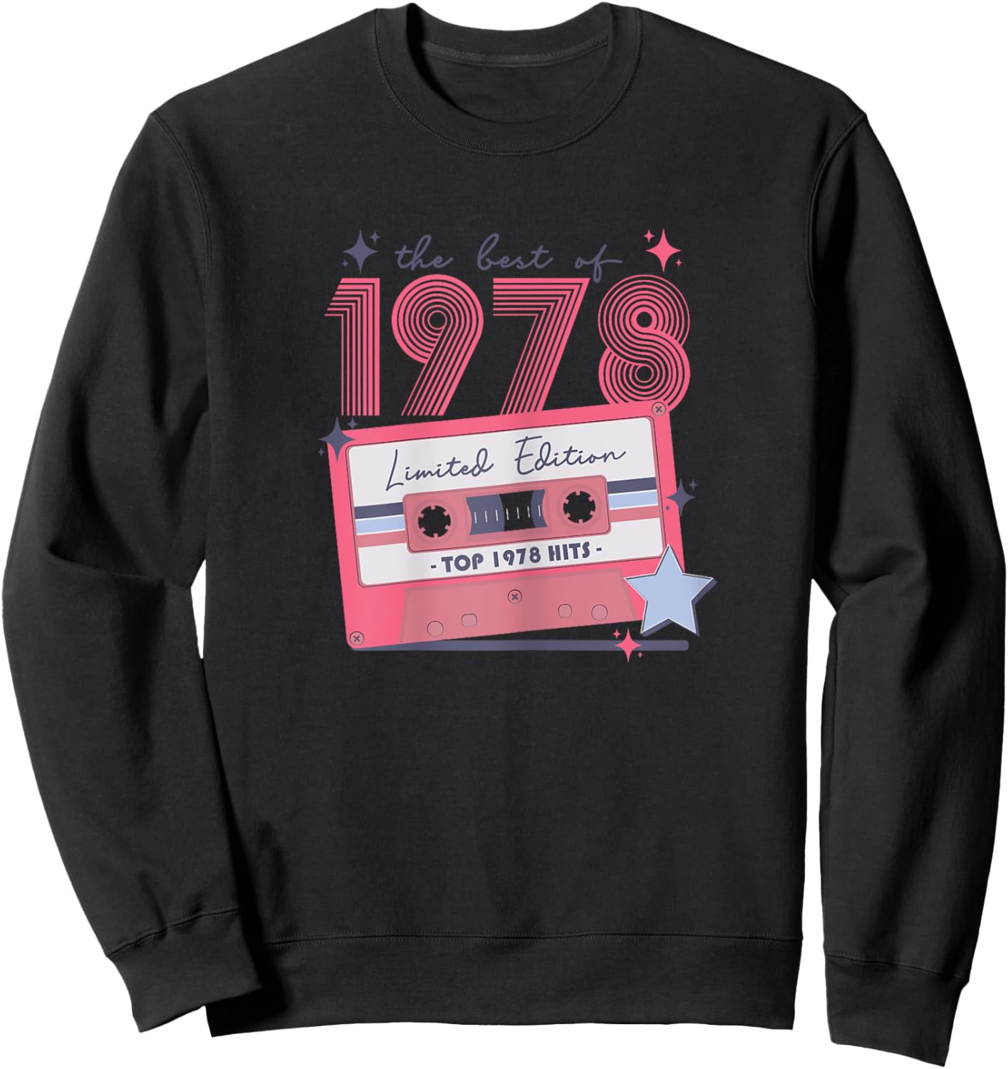 1978 Vintage Birthday Retro Gifts for Woman 70s 80s Disco Sweatshirt - Sweatshirt | Black