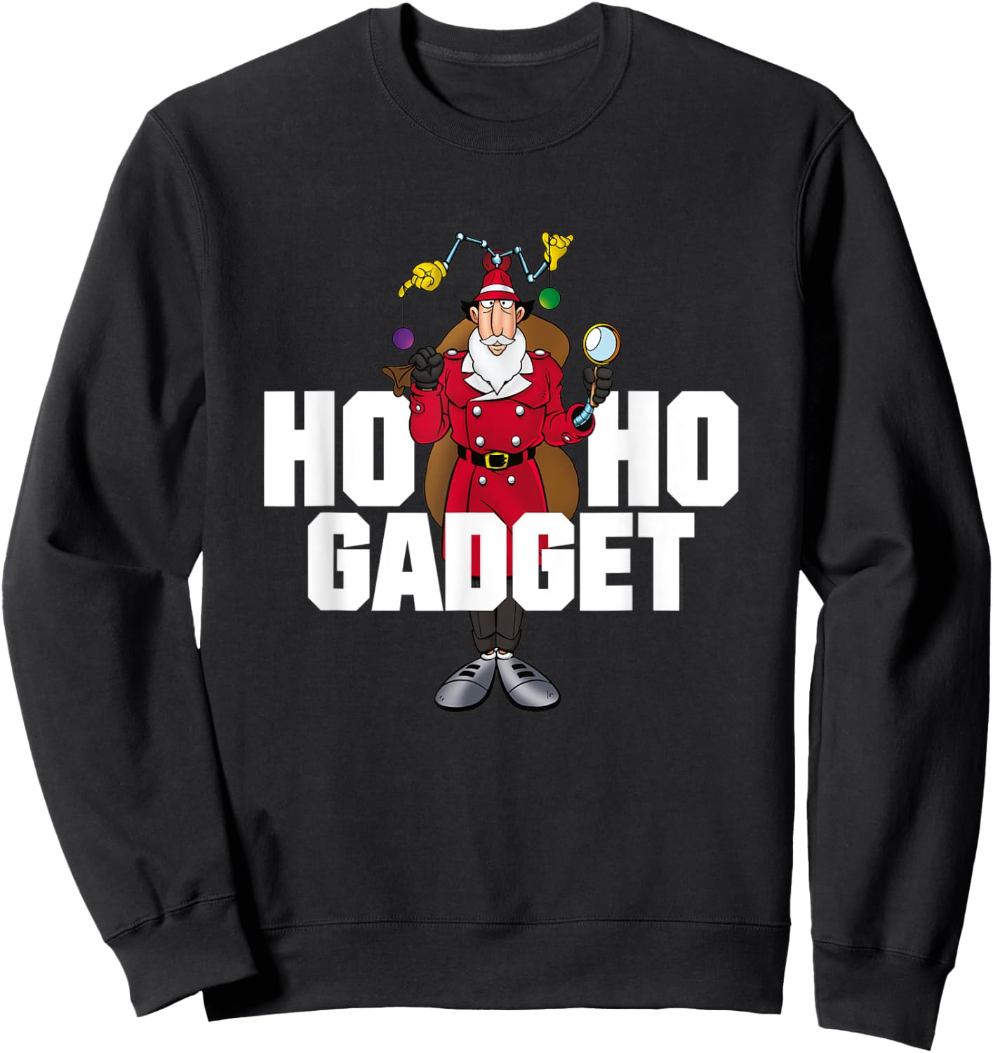 Inspector Gadget - Adult T Shirt - Christmas 01 Sweatshirt - Sweatshirt | Black