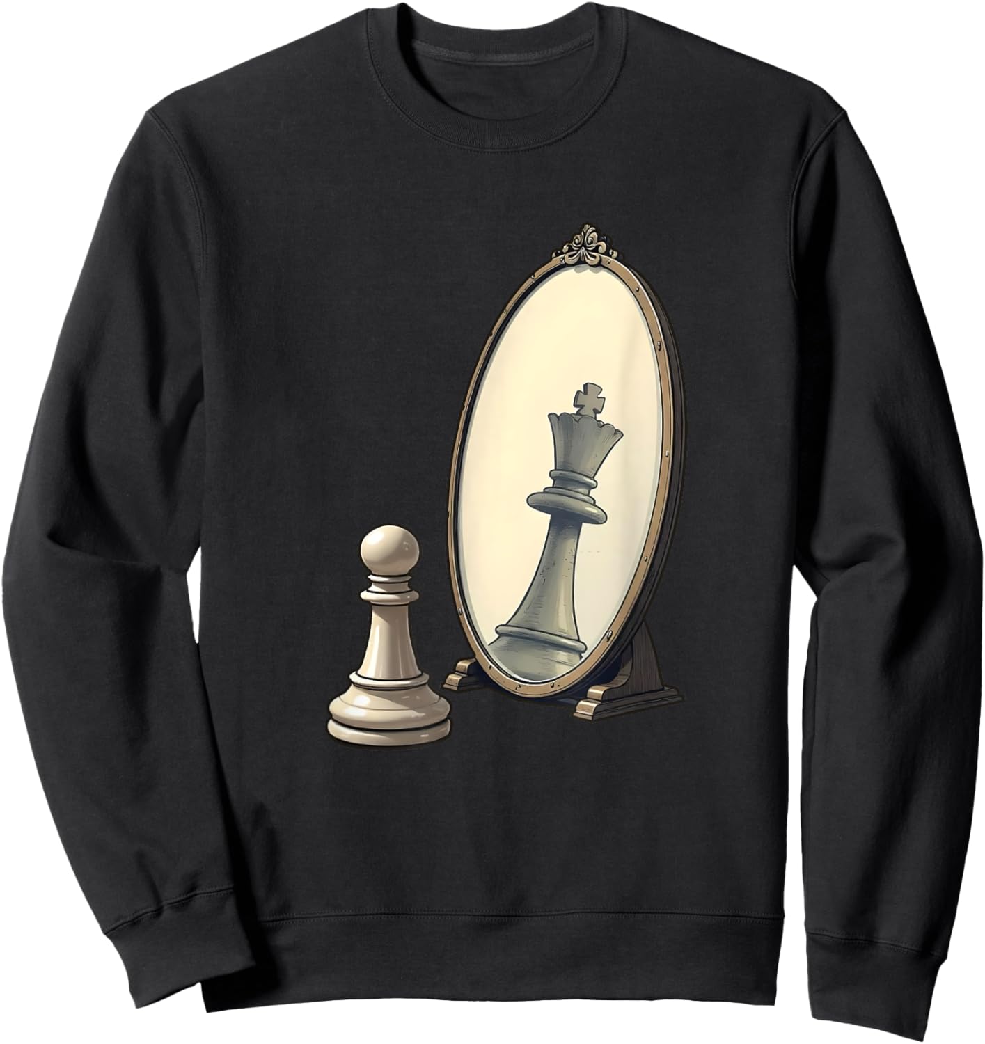 Chess - Chess Player Board Game Peices Sweatshirt - Sweatshirt | Black