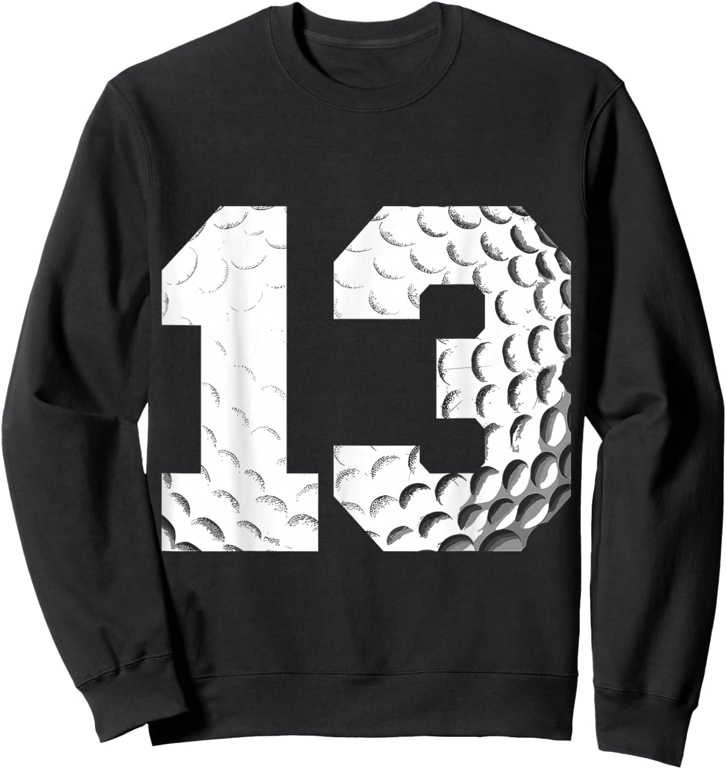 13th Birthday Boy Golf Player Golf 13 Years Old Sweatshirt - Sweatshirt | Black