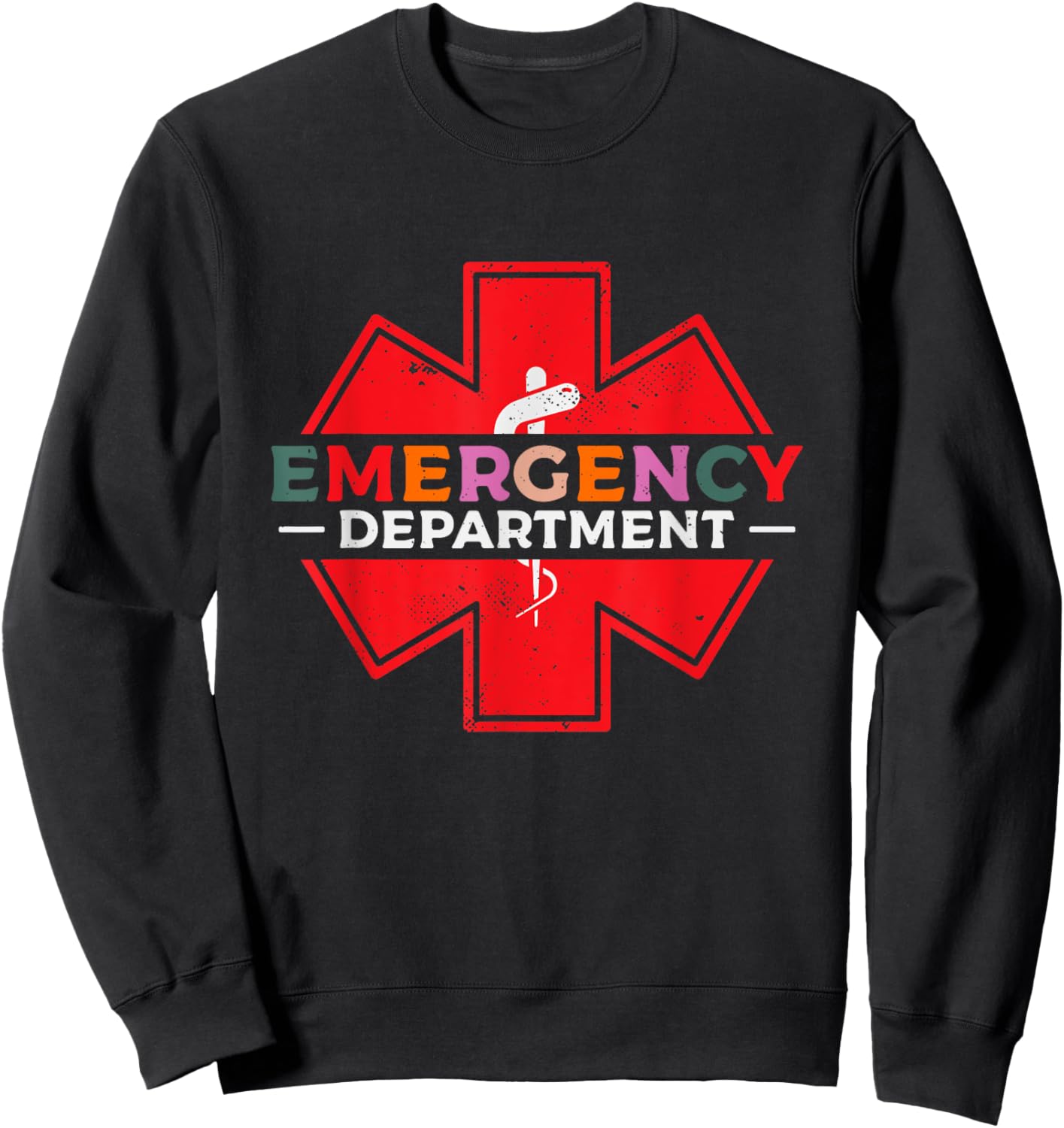 Emergency Department | ER Medicine | Ambulance Paramedic Sweatshirt - Sweatshirt | Black