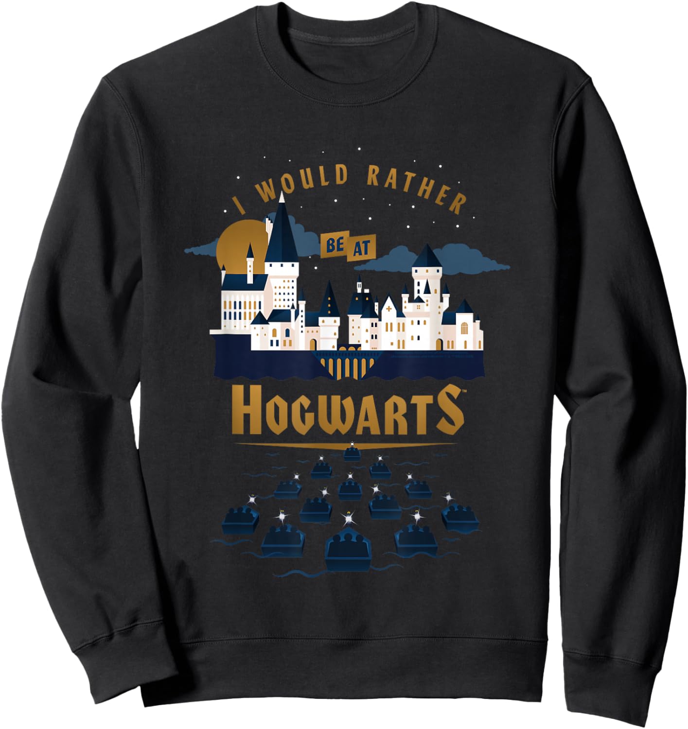 Harry Potter I Would Rather Be At Hogwarts Sweatshirt - Sweatshirt | Black