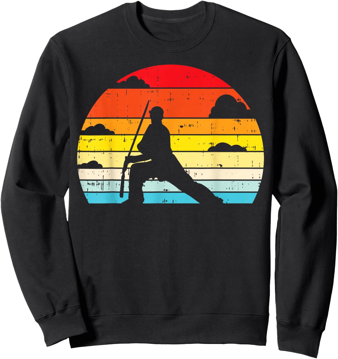 Shaolin Kung Fu Forward Pose Retro Chinese Martial Arts Gift Sweatshirt - Sweatshirt | Black
