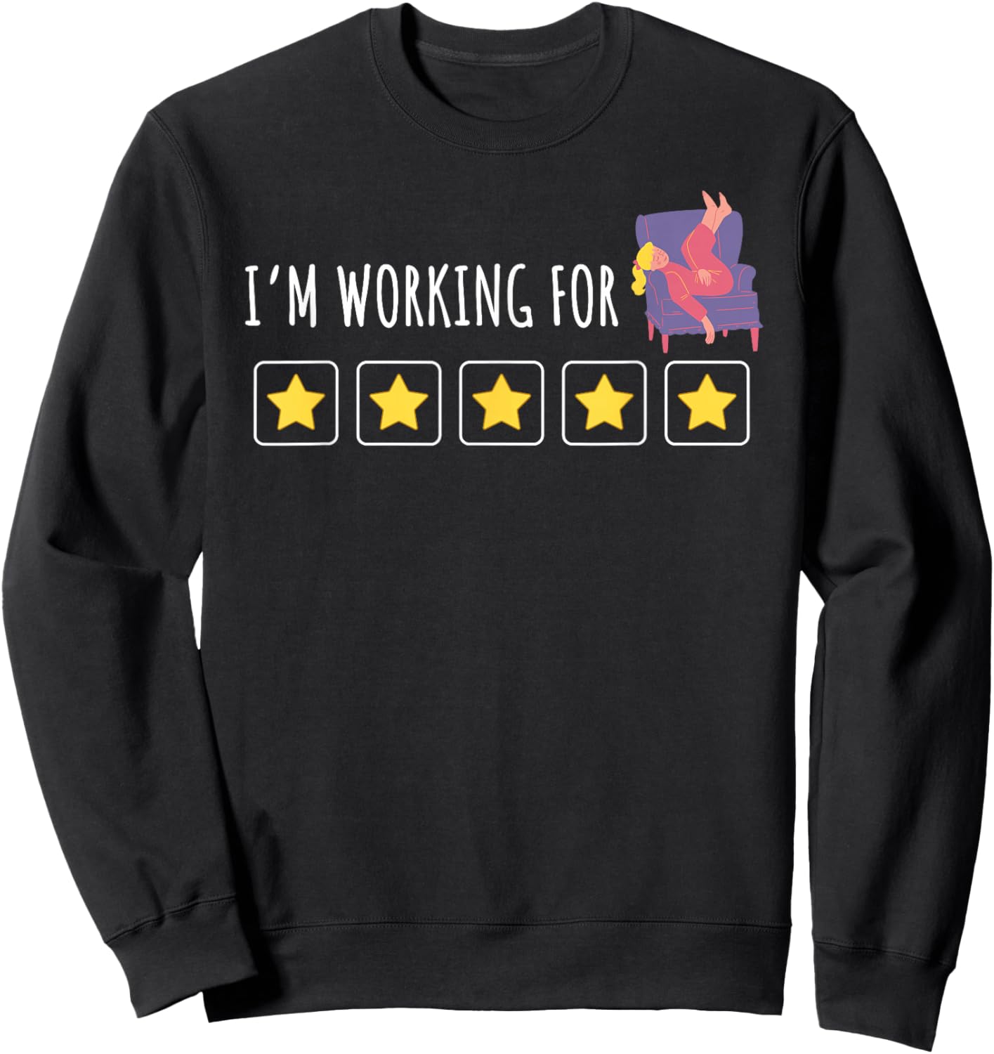 Token Board ABA, Behavior Analyst, I'm Working for Stay Home Sweatshirt - Sweatshirt | Black